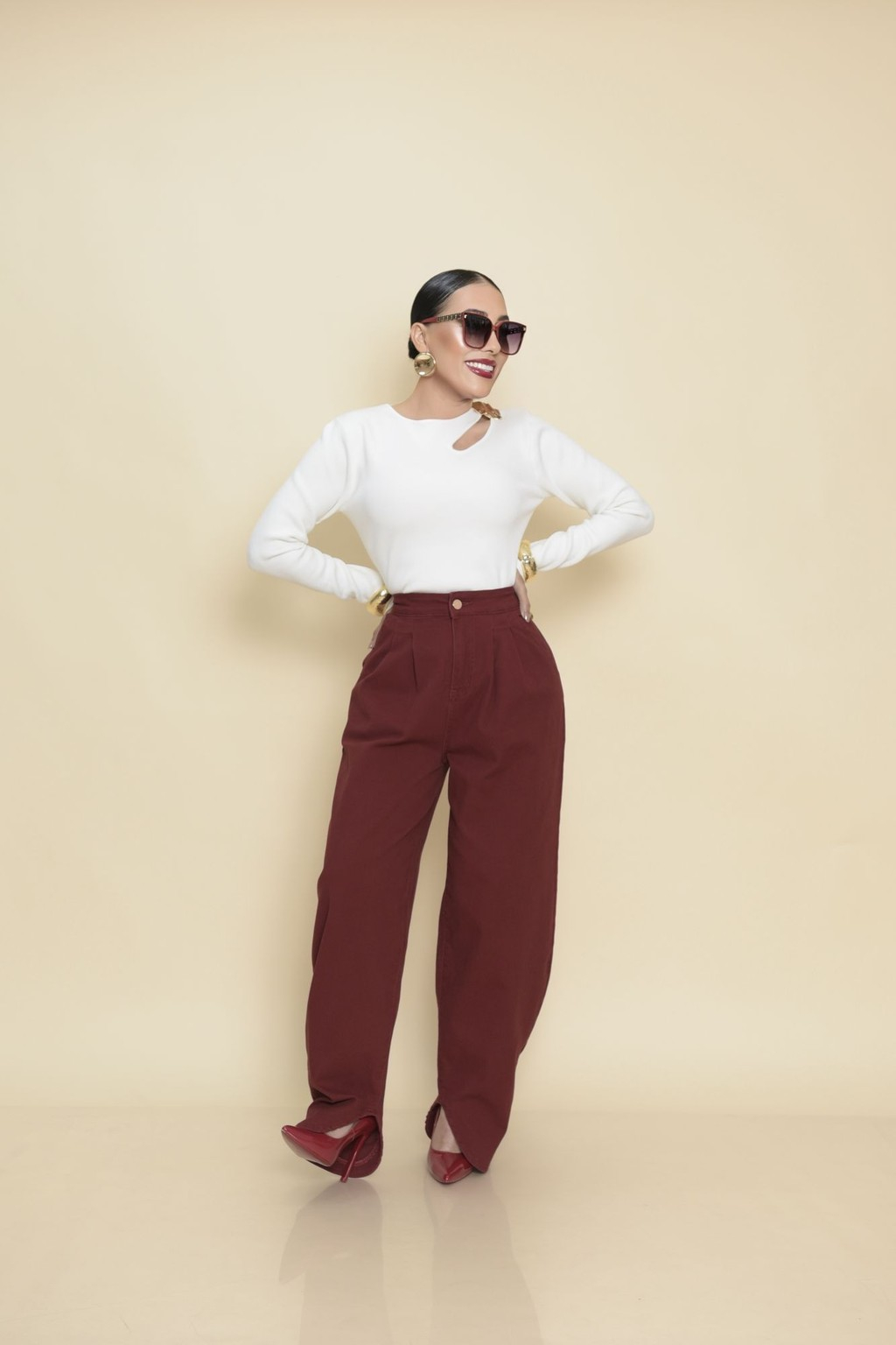 Pantalon Wine P07181