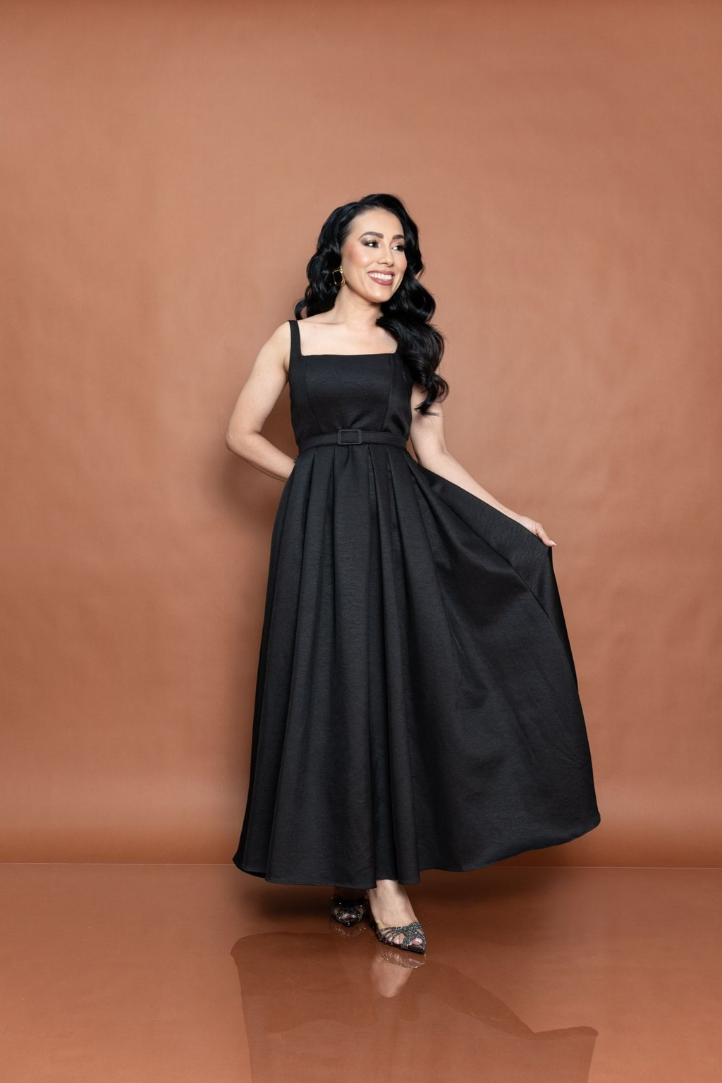 Vestido Negro P07584