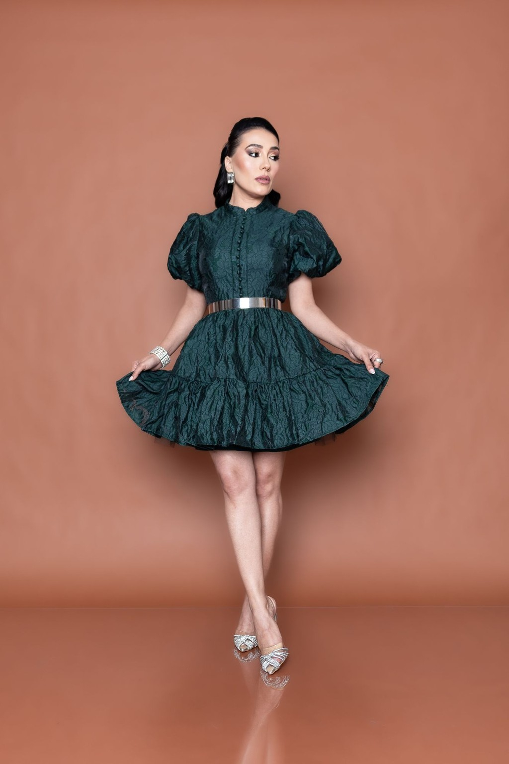 Vestido Verde P07617