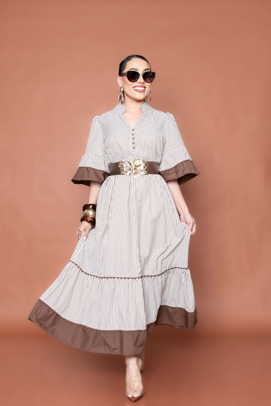 Mini Vestido Brown P07034