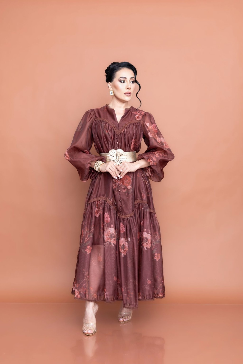 Midi Vestido Brown P06973