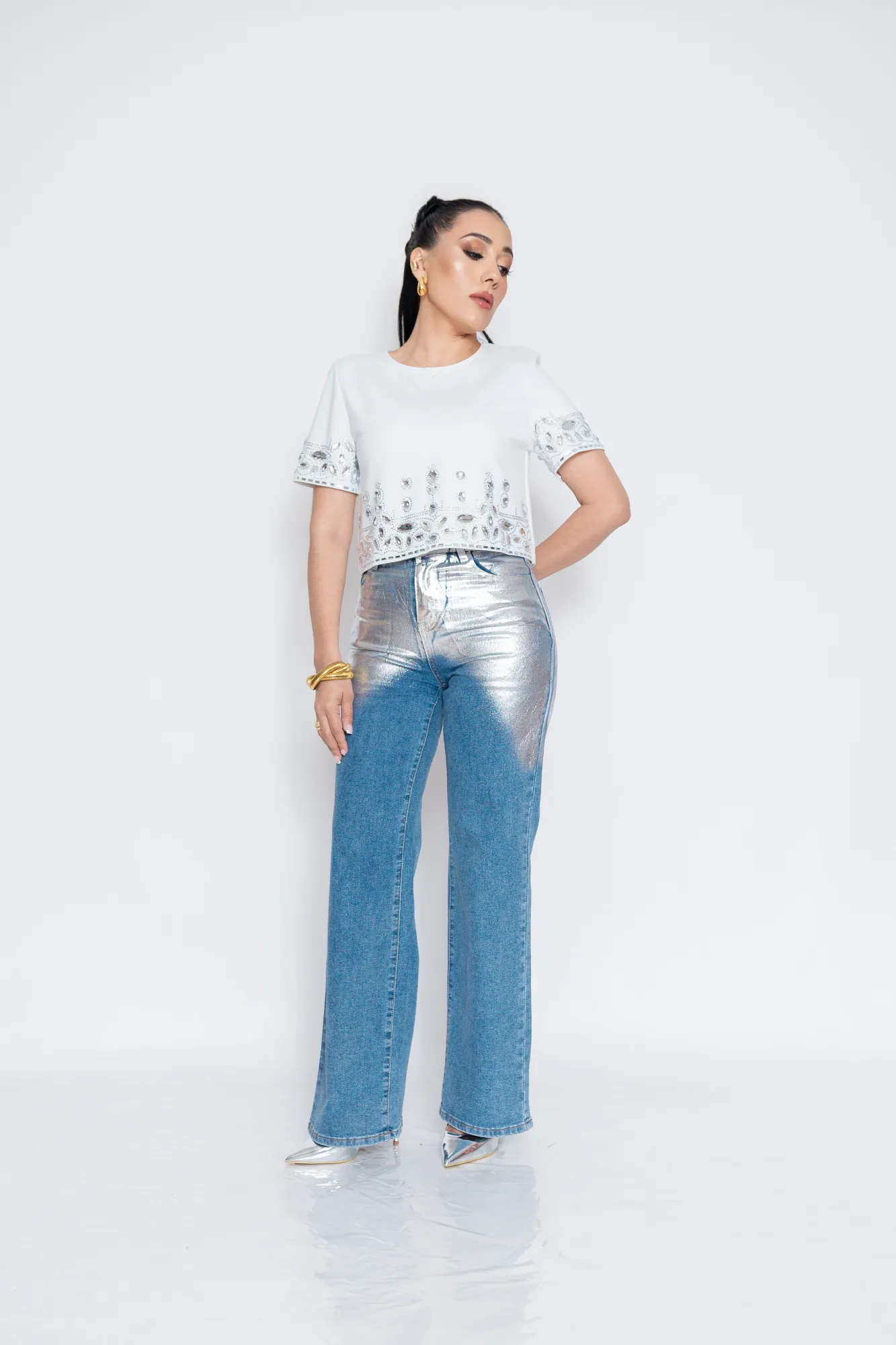 JEANS BLUE SILVER P06634