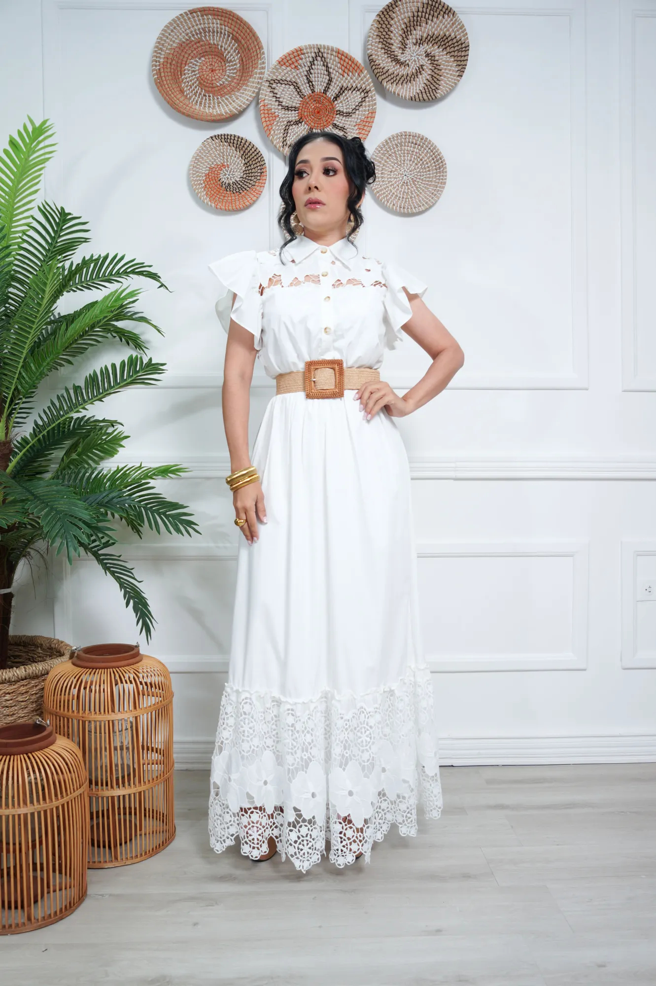 MAXI VESTIDO BLANCO P06760