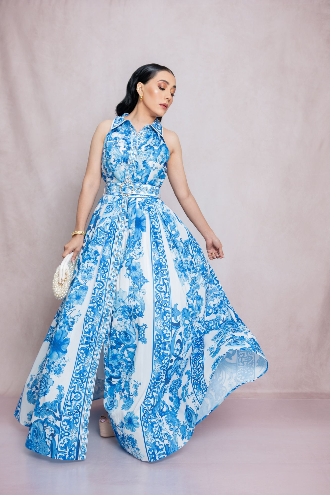 MAXI VESTIDO AZUL P06742