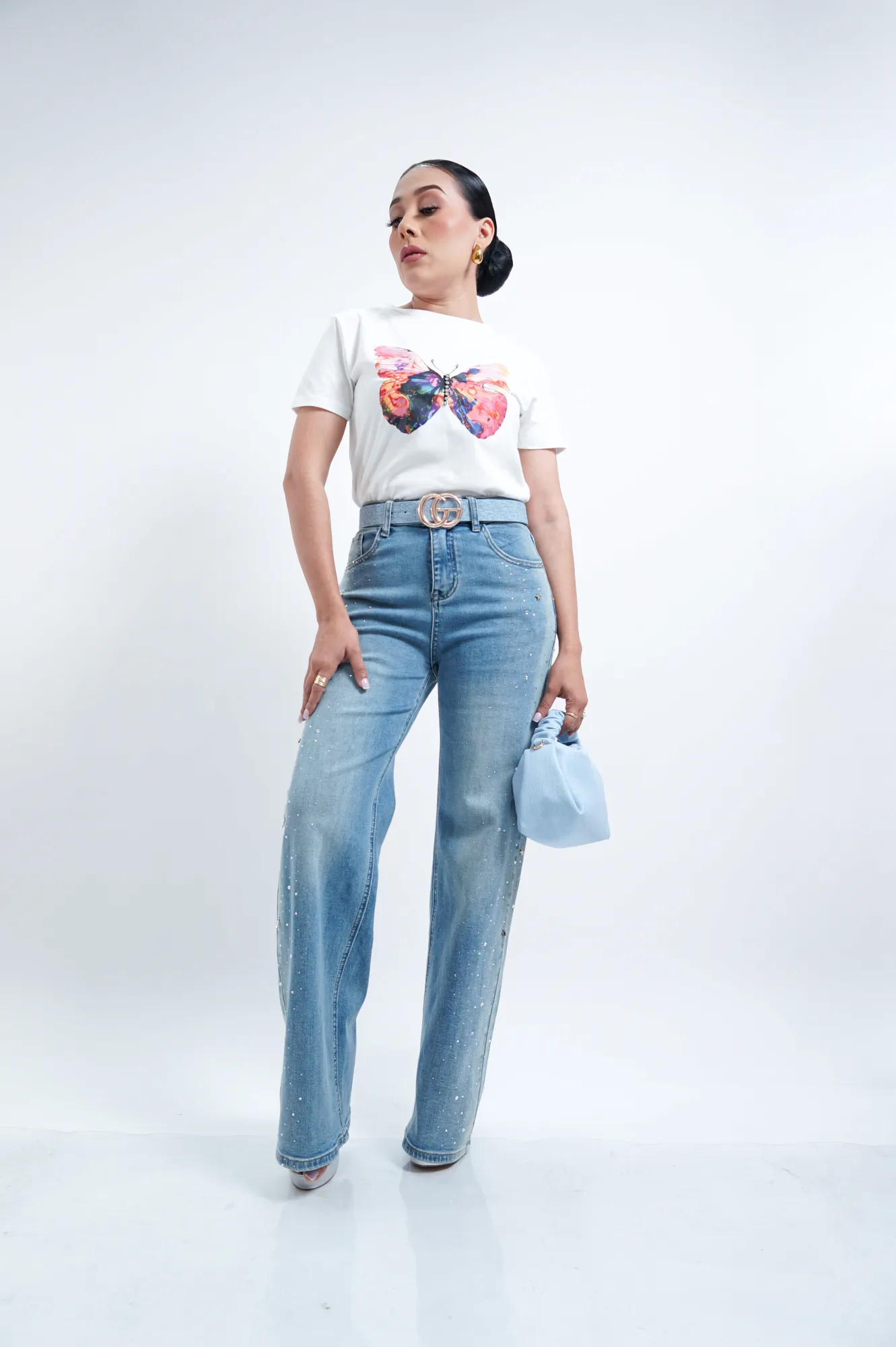 JEANS VIBRANT DE BRILLO P06673