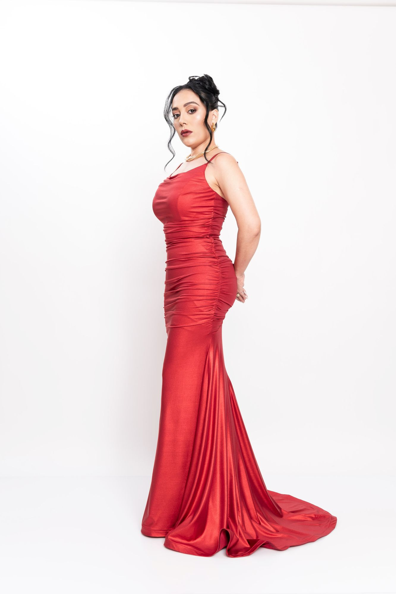 VESTIDO ROJO P07480