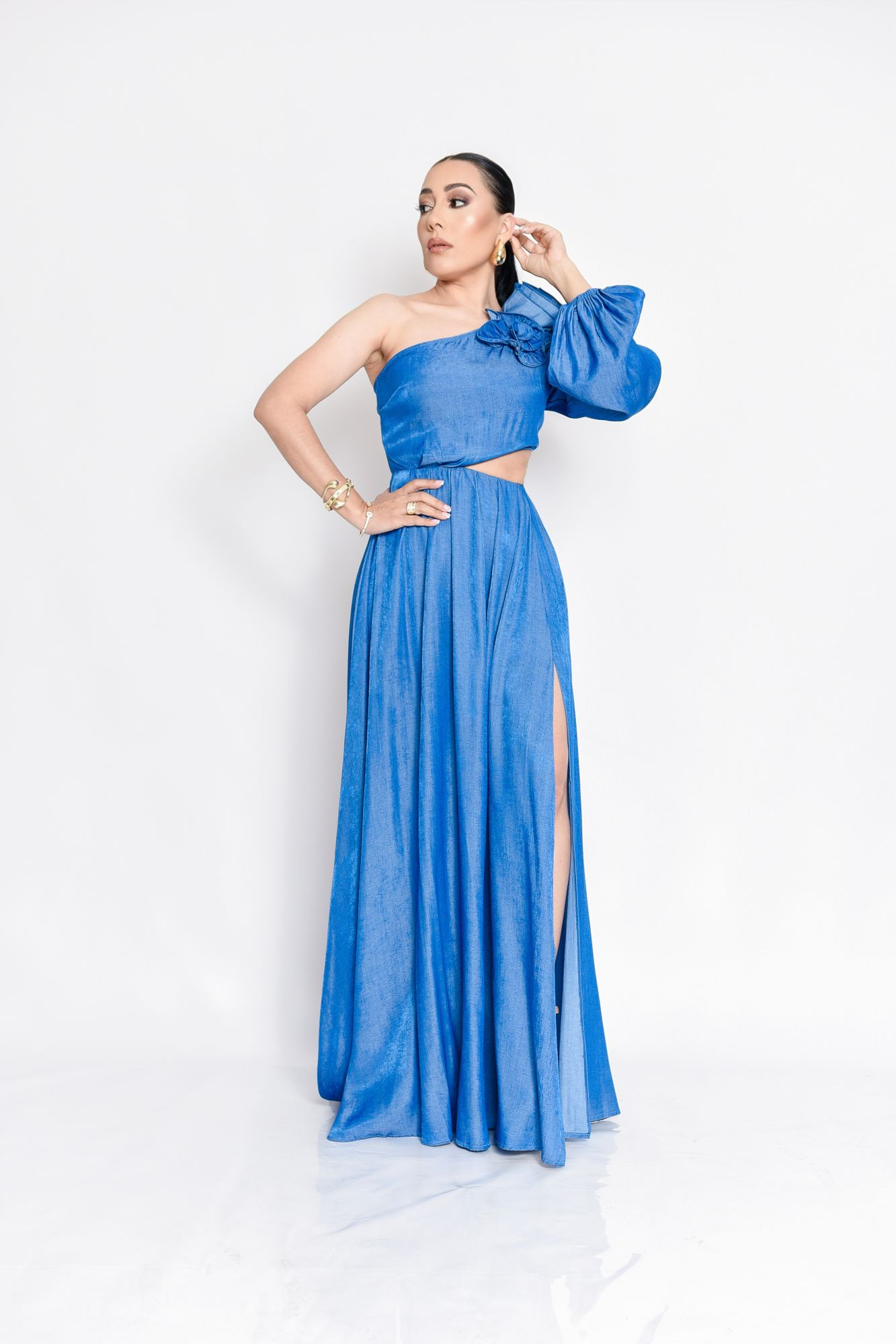 MAXI VESTIDO DENIM P06784