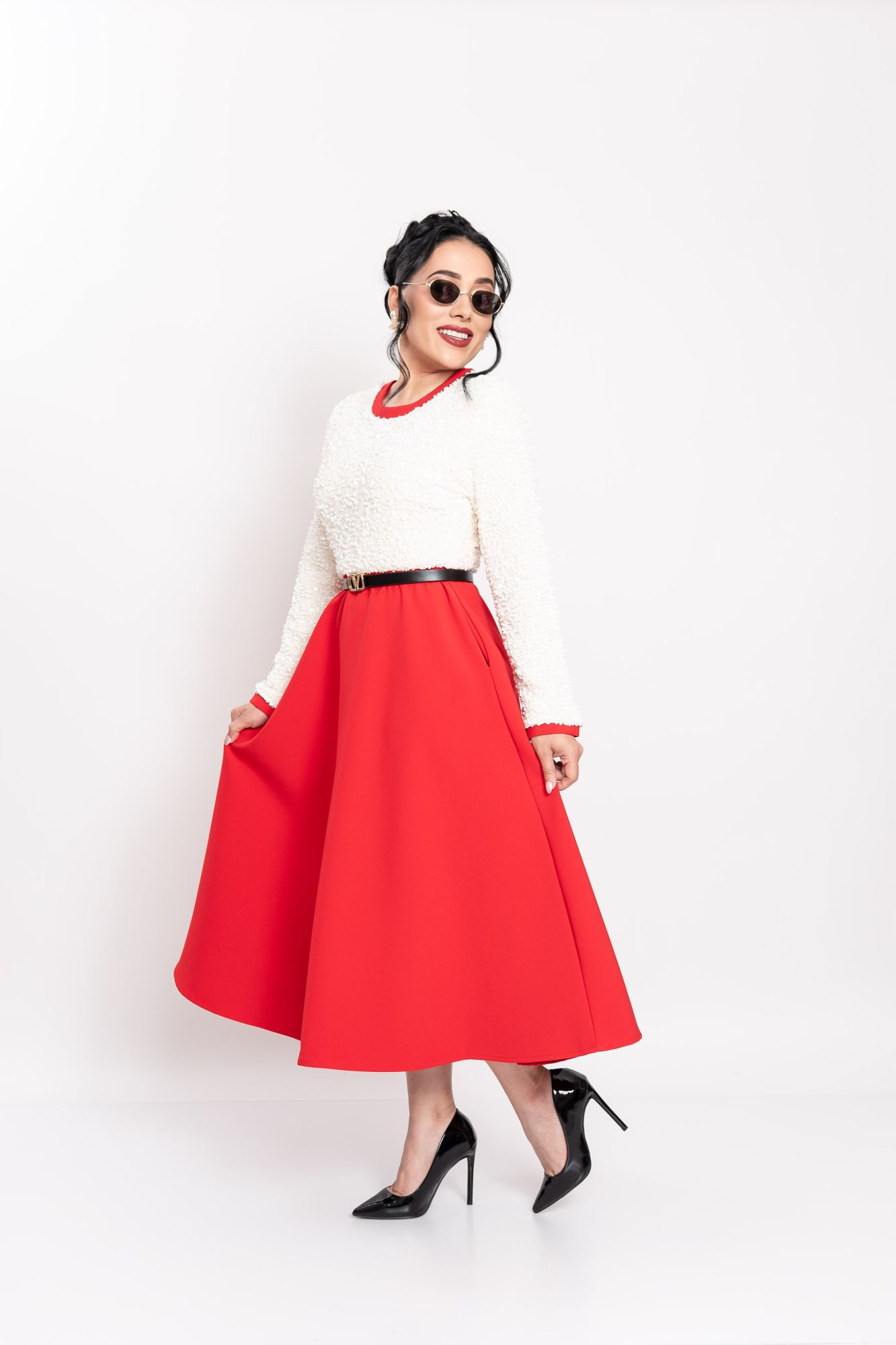 MIDI VESTIDO RED P06867