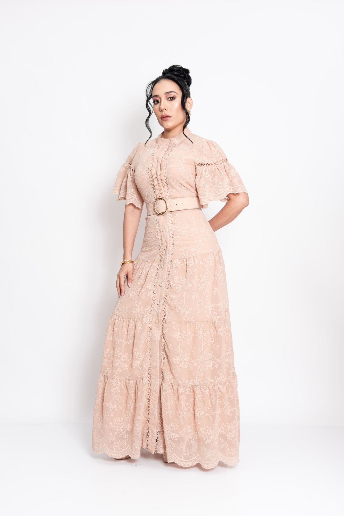 MAXI VESTIDO TAUPE P06827