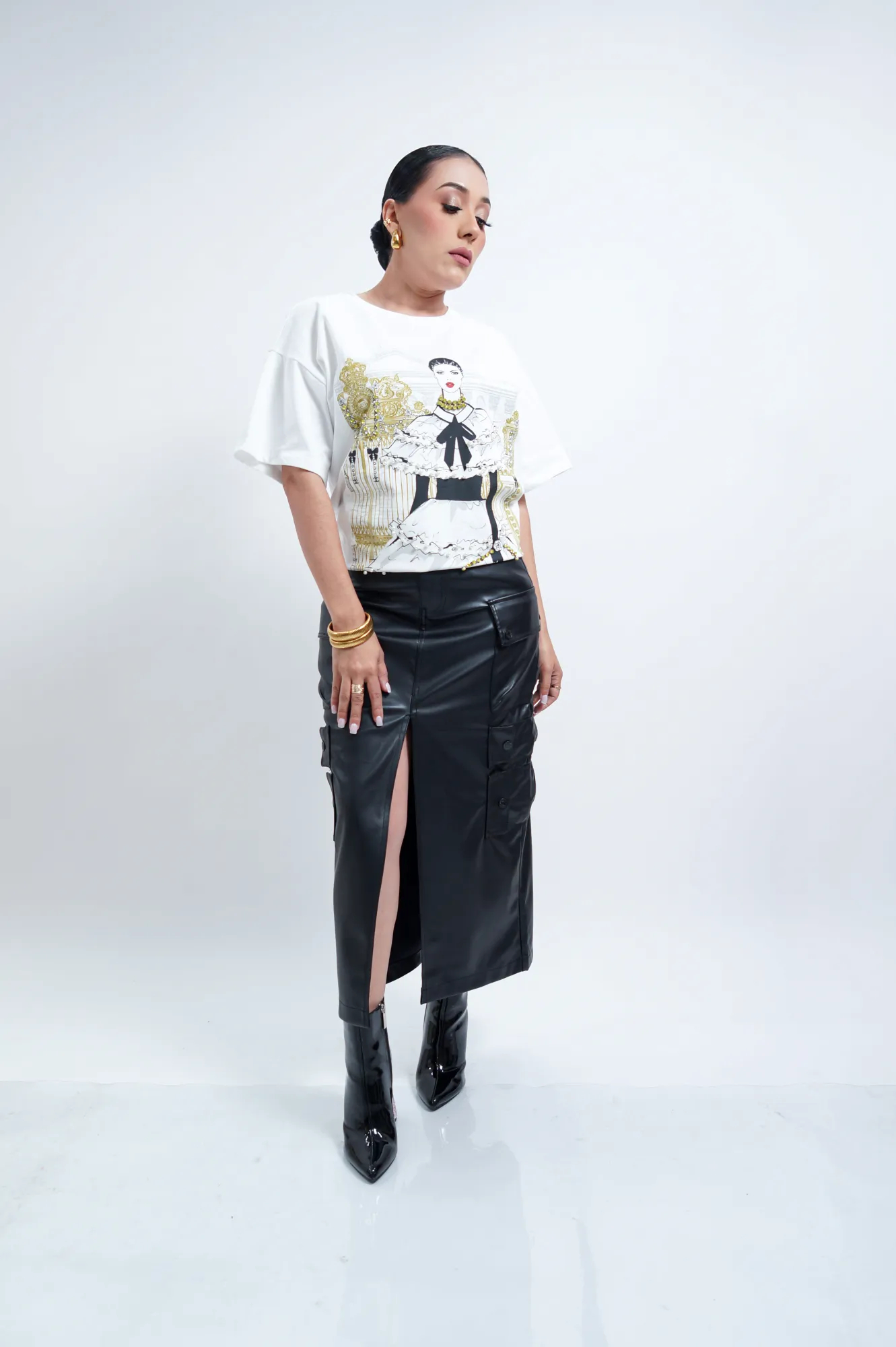 MAXI FALDA NEGRA P06739