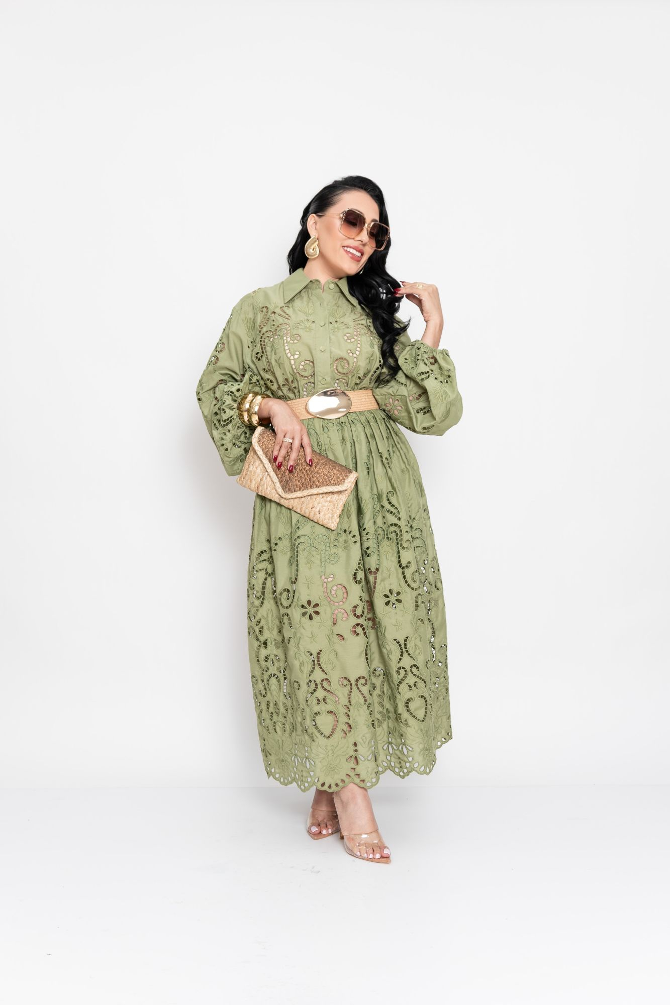 MIDI VESTIDO OLIVE P06865