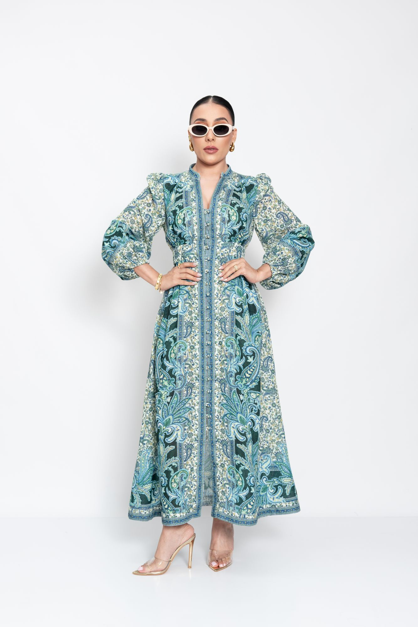 VESTIDO MULTI VERDE P07460