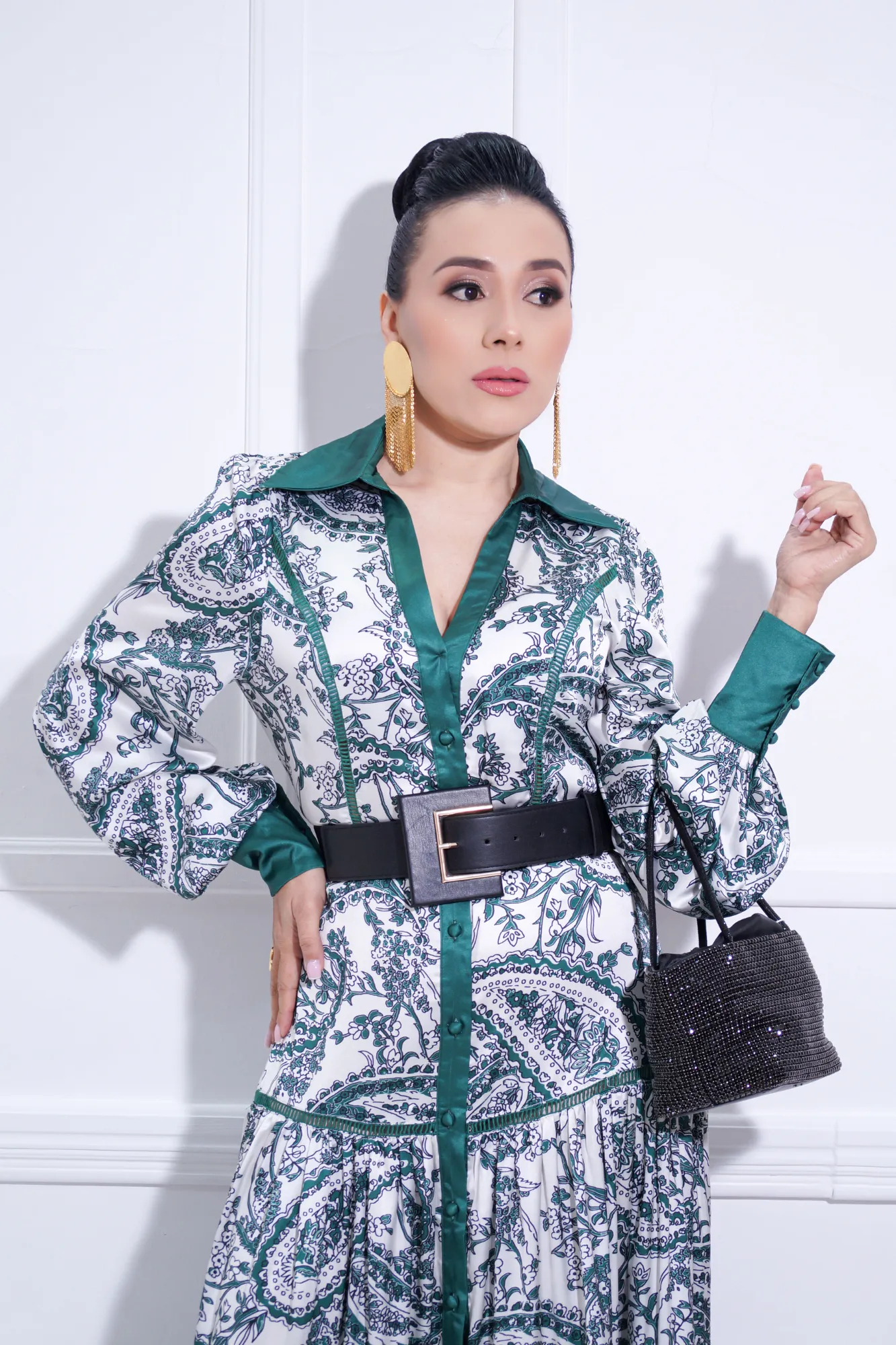 MAXI DRESS GREEN P06734