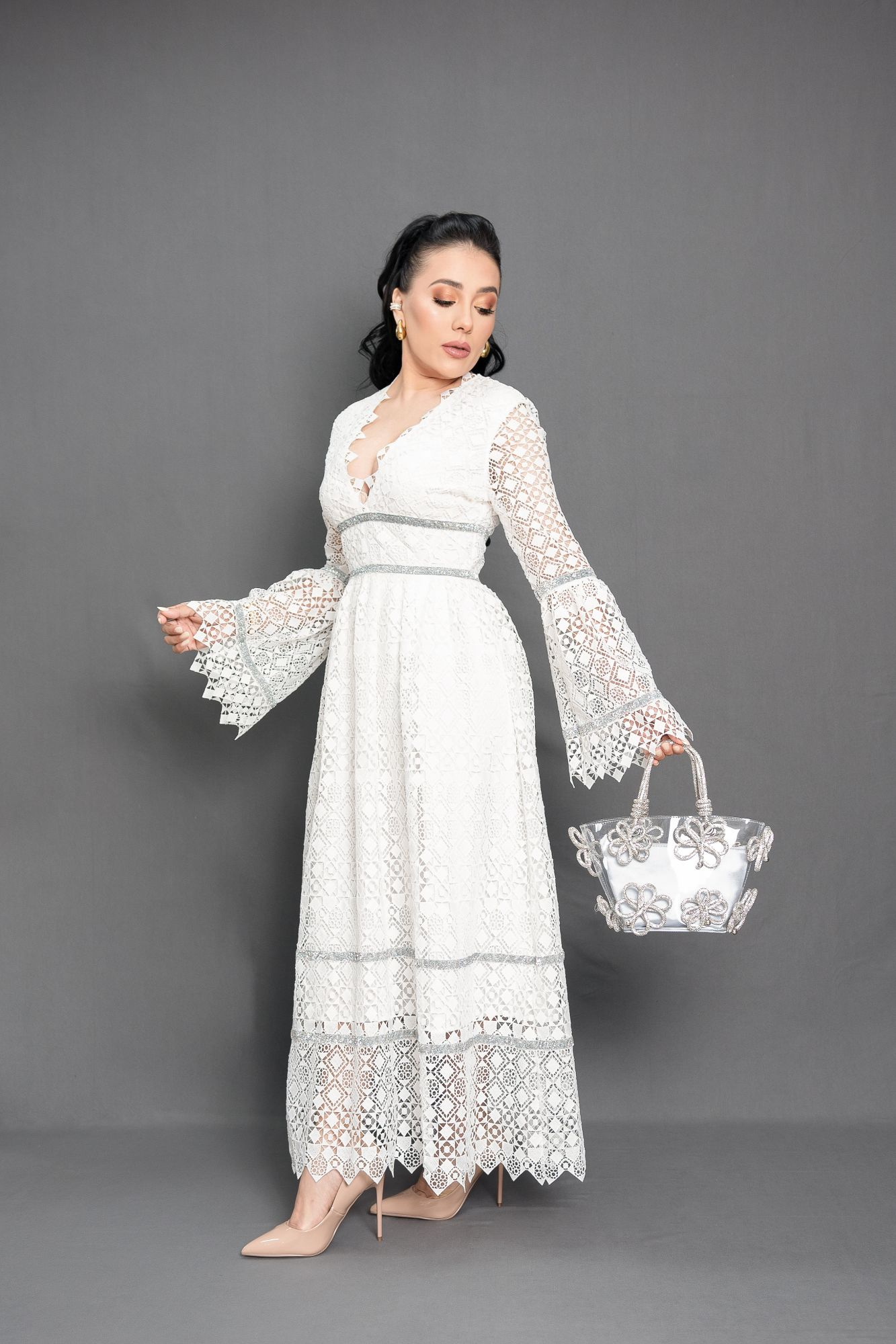 MAXI DRESS WHITE P06735