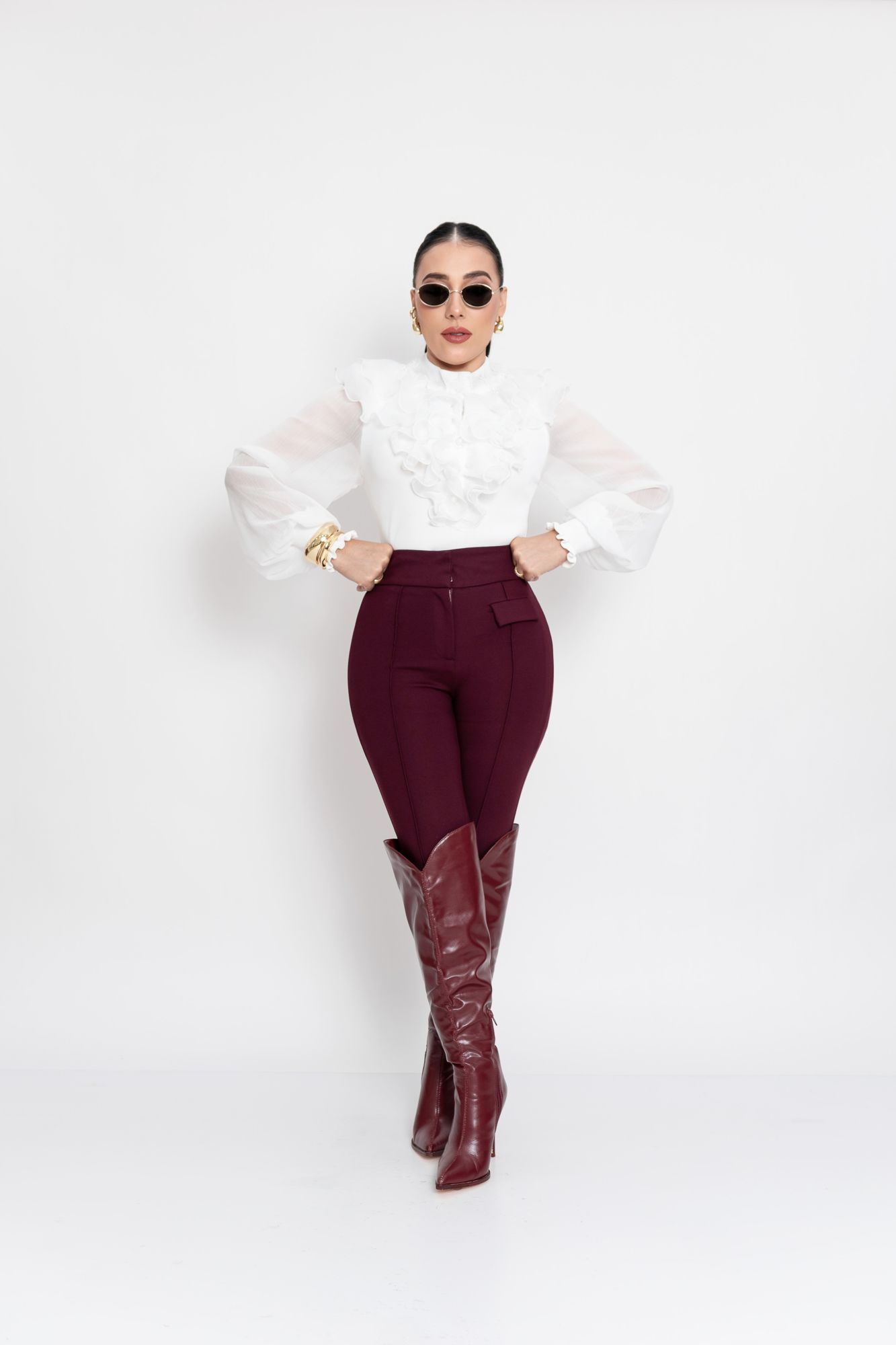 LEGGINS BURGUNDY P06694