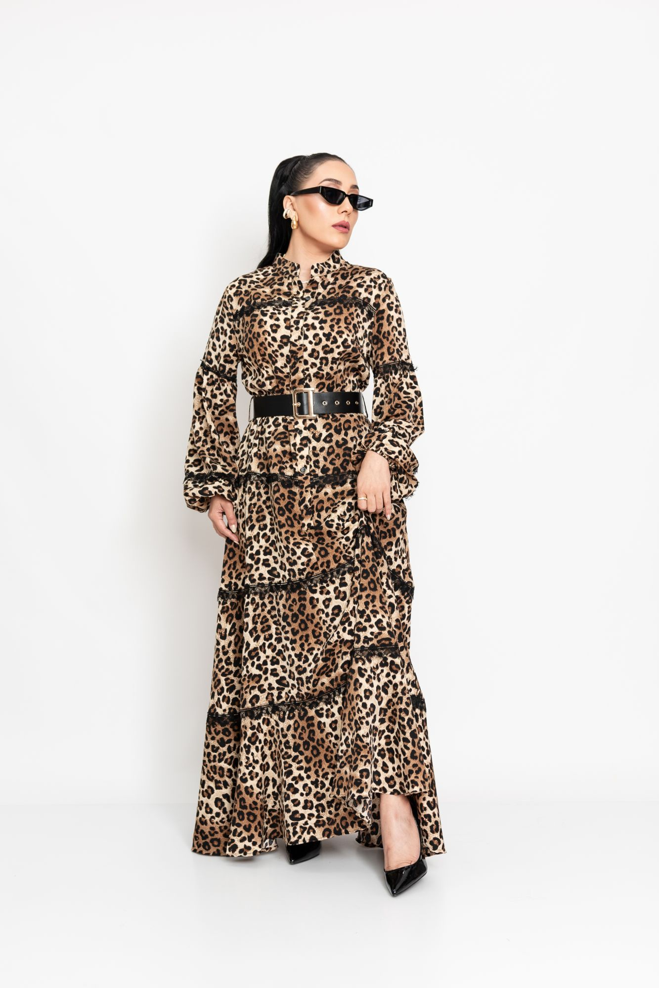 MAXI VESTIDO LEOPARDO P06805