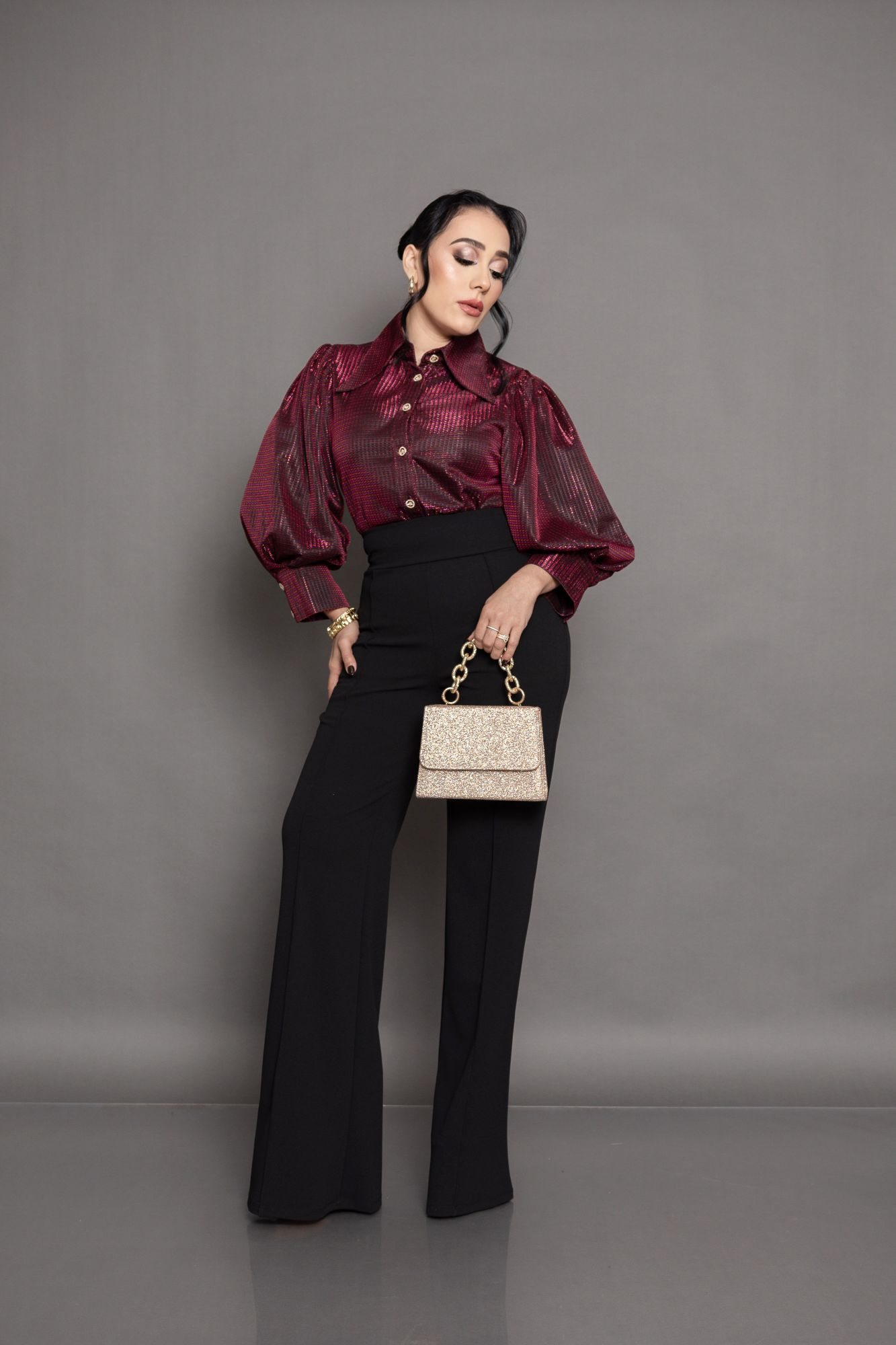 BLUSA BURGUNDY P05334