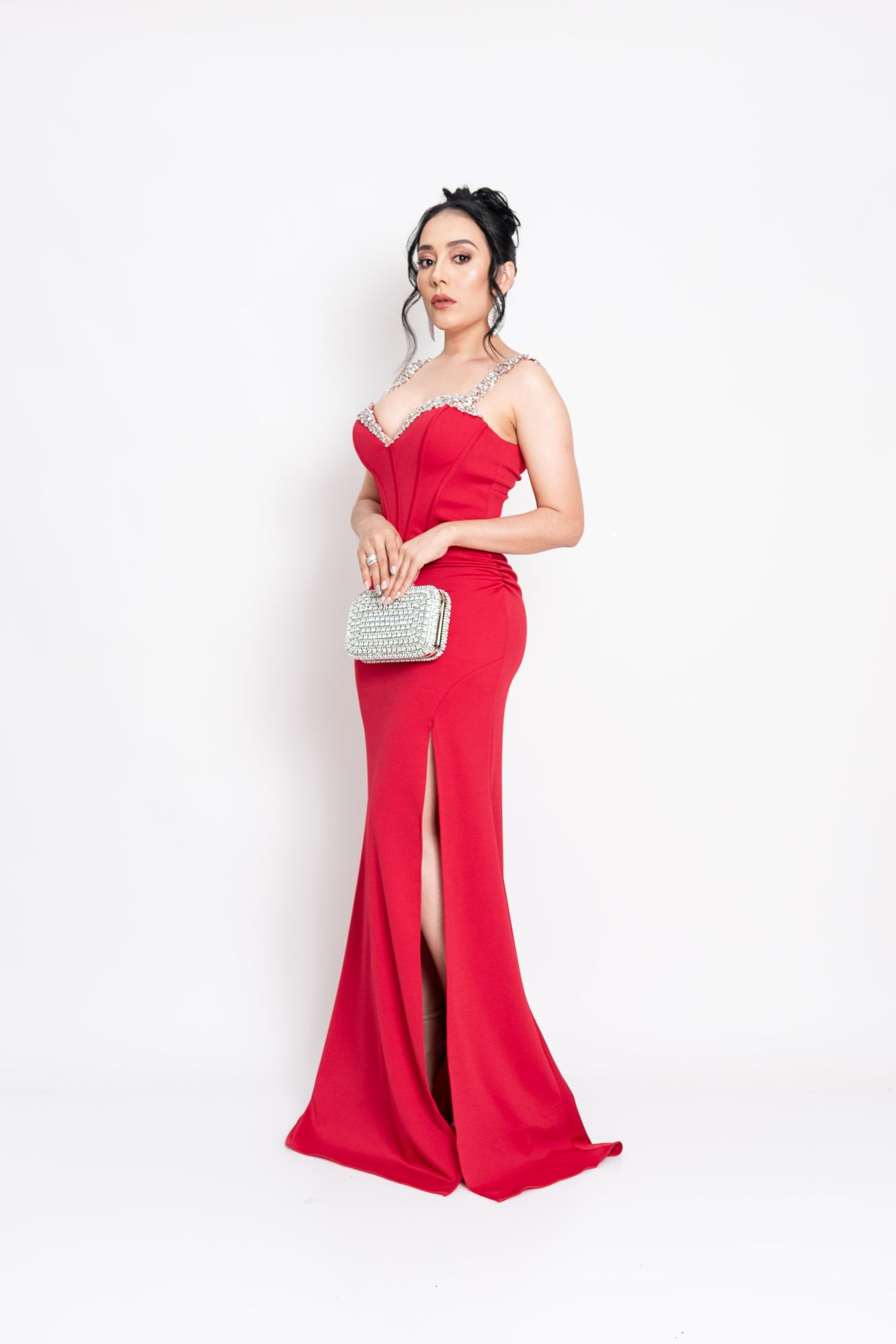 VESTIDO ROJO P07481