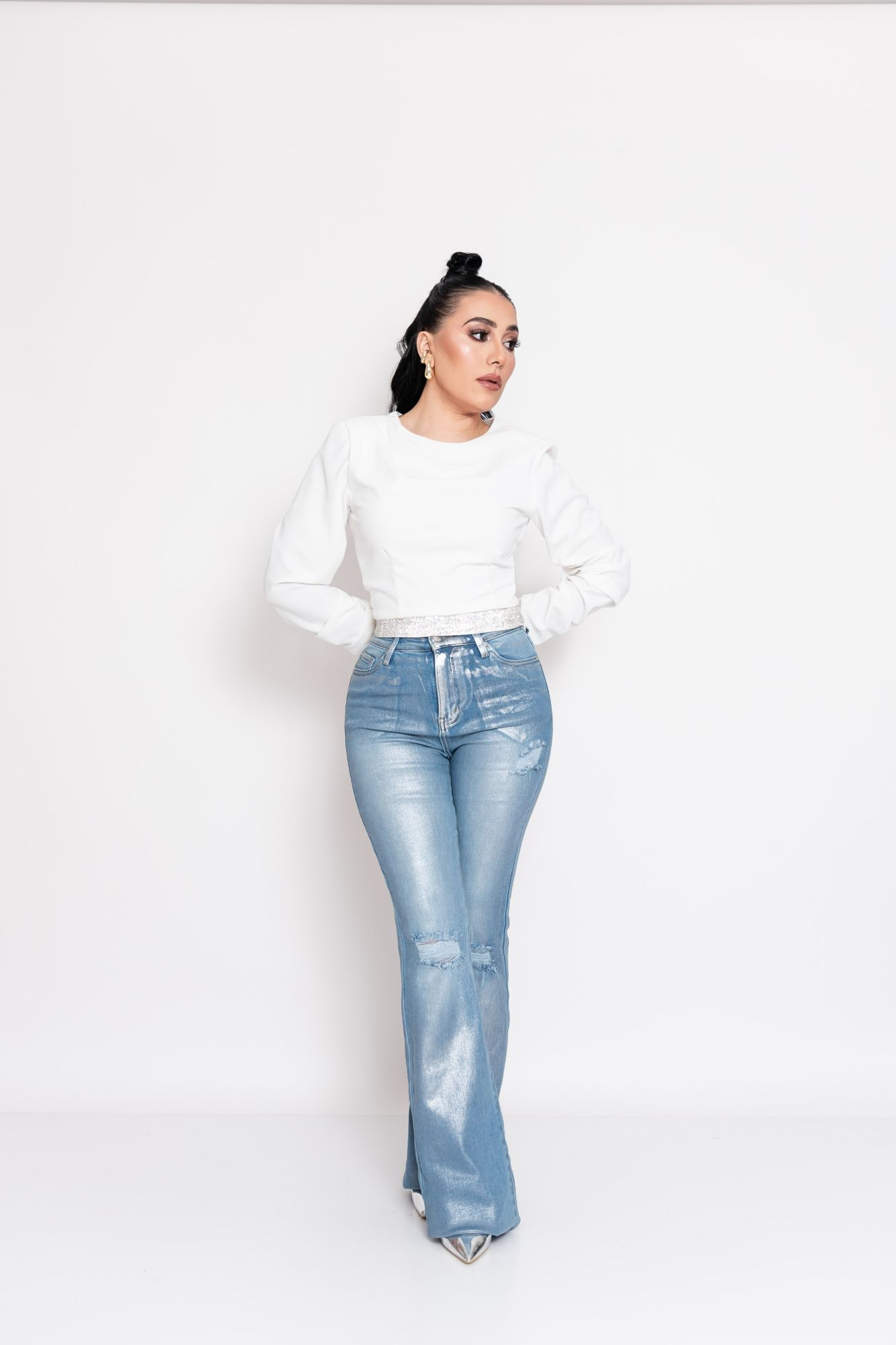 JEANS VIBRANT CAMPANA SILVER P06671