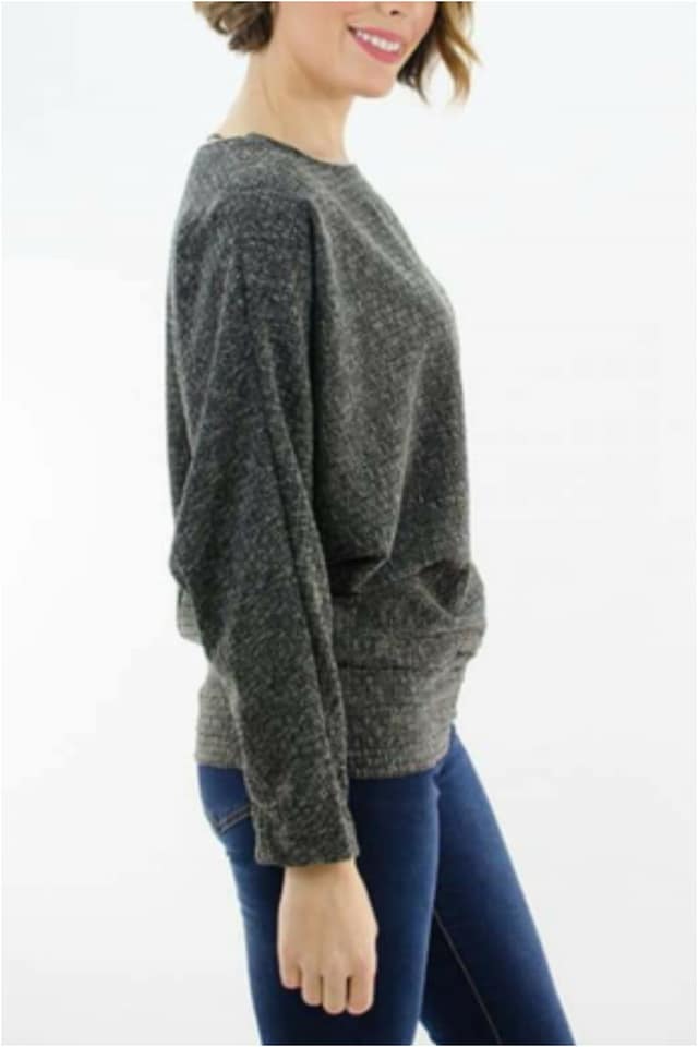 Jersey mujer punto mangas murciélago