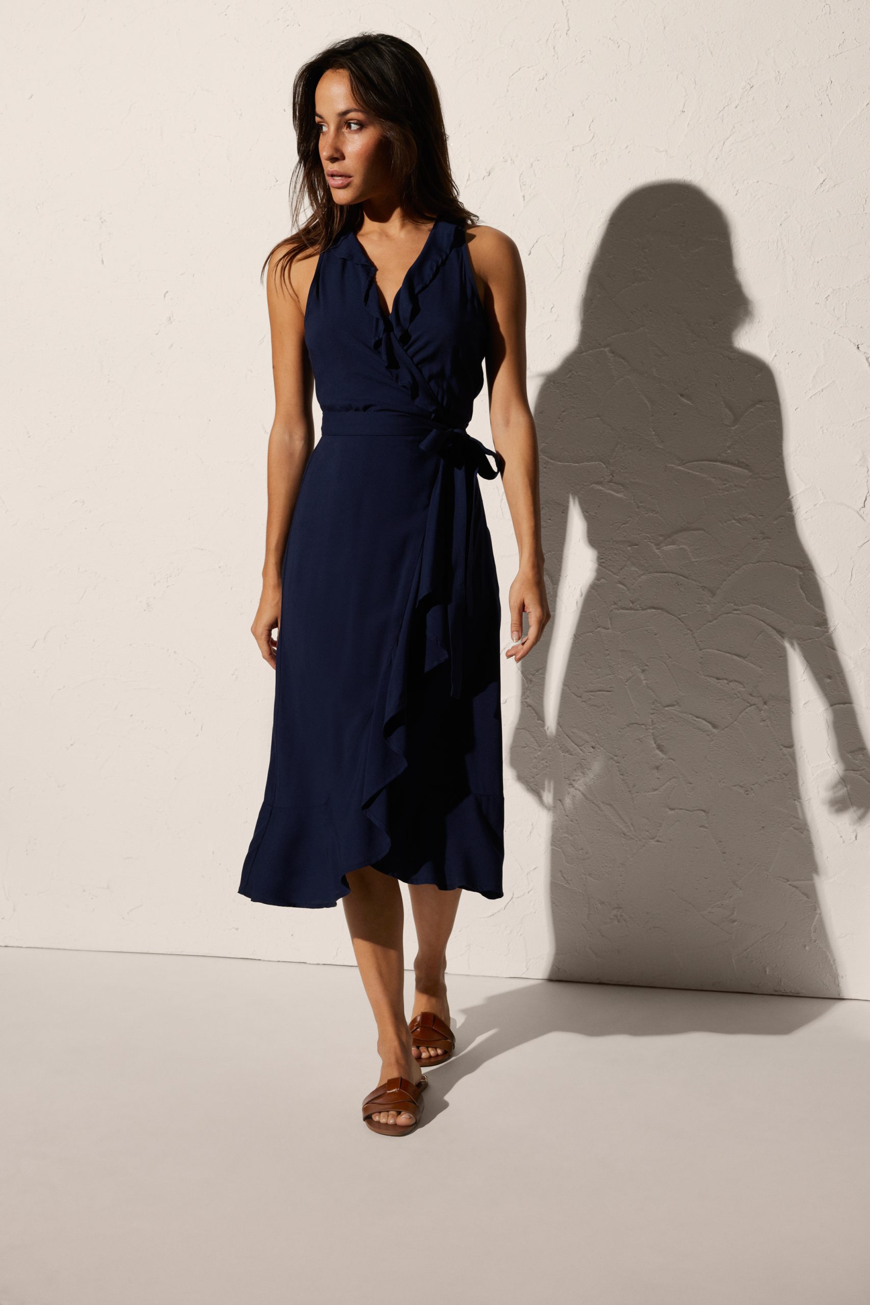 vestido ysabel mora mujer modelo 86022 color marino talla xl - Imagen 4