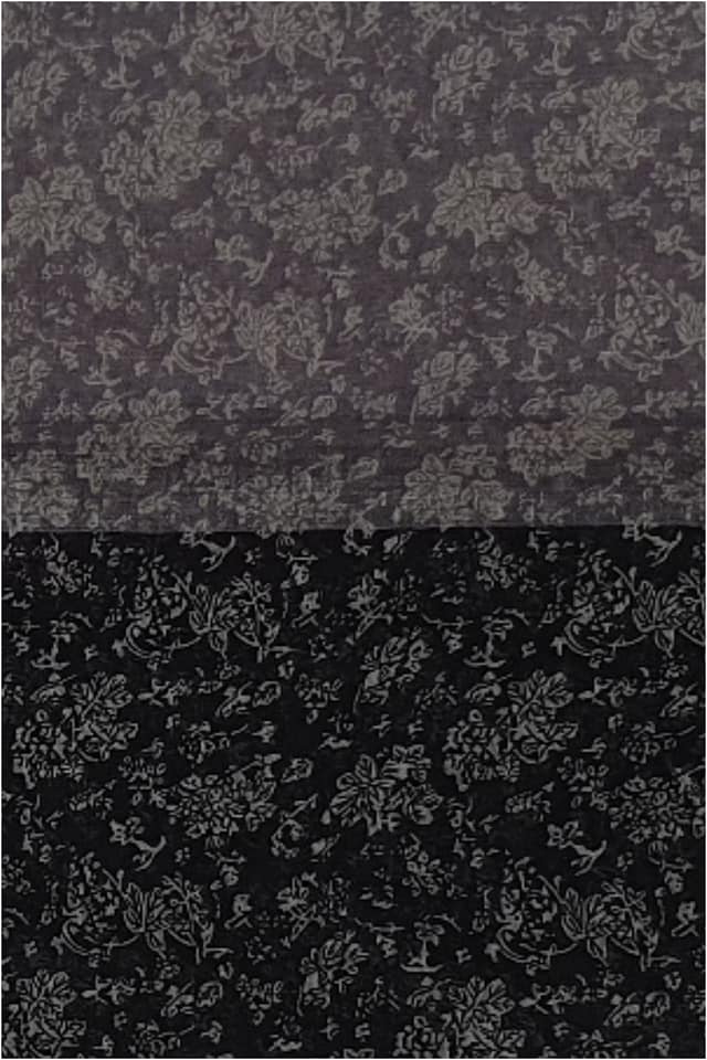 Pashmina estampada duo negro gris