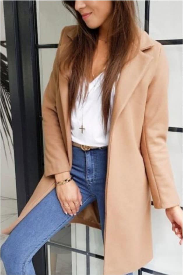 Abrigo forrado mujer con bolsillos - Imagen 4