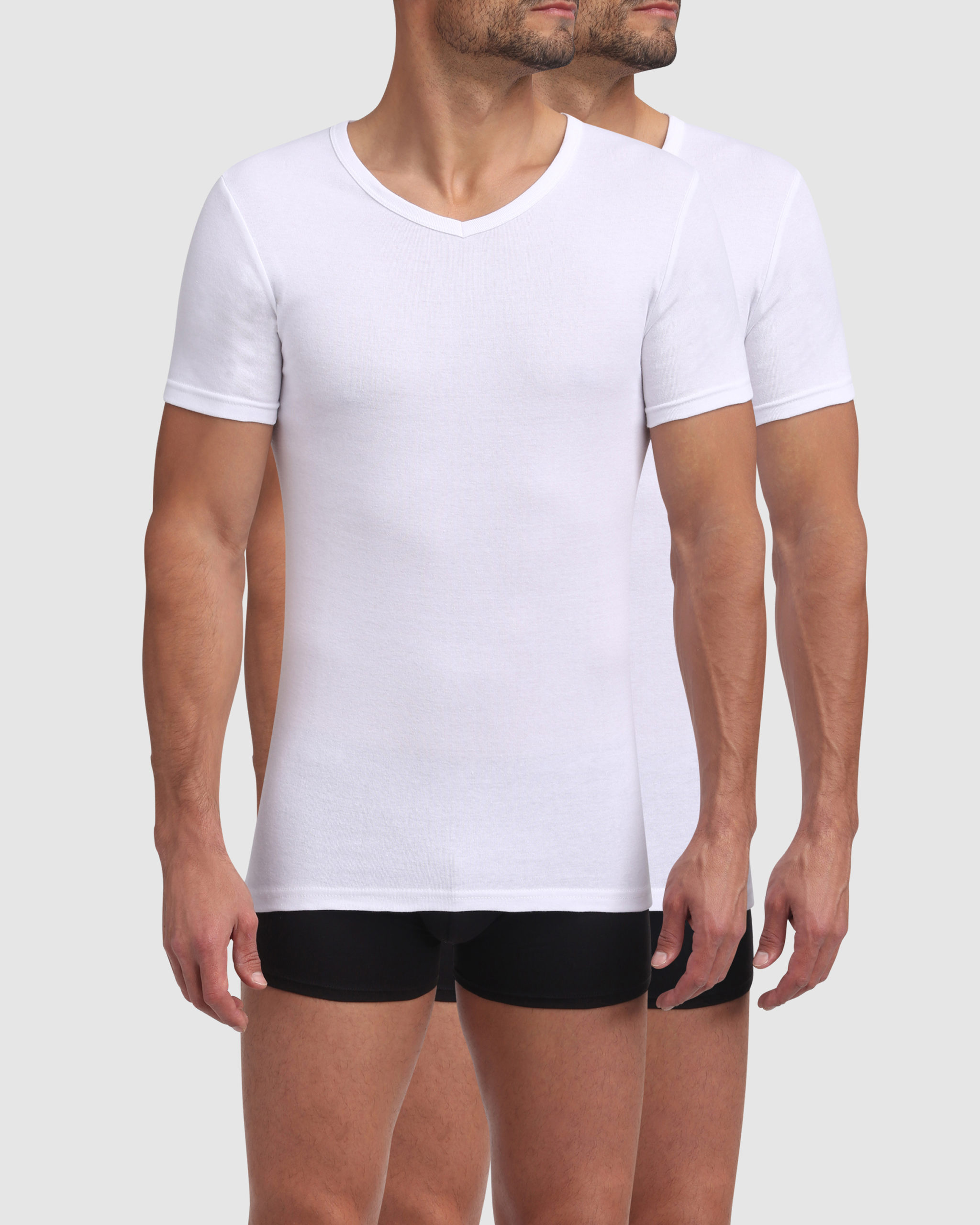 camiseta interior caballero dim pack 2 cuello pico modelo ad000dn talla xl