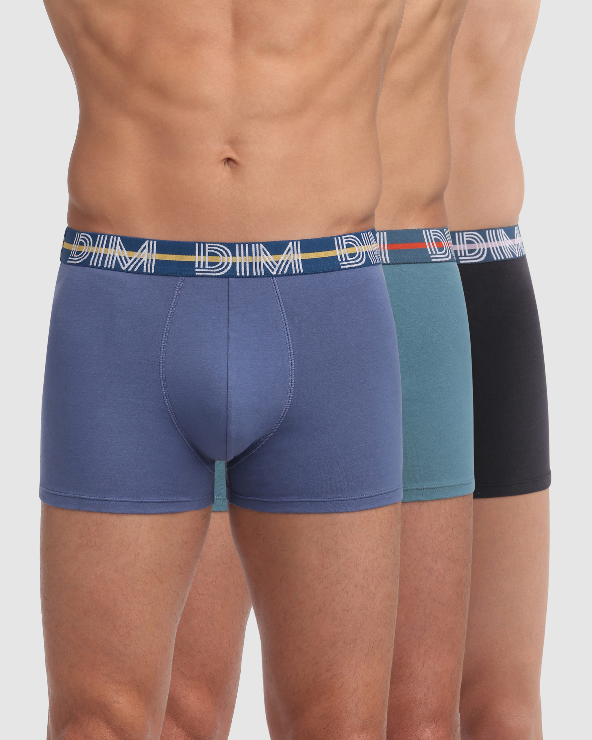 pack 3 boxer dim algodon modelo ad01qu talla s,m y xl