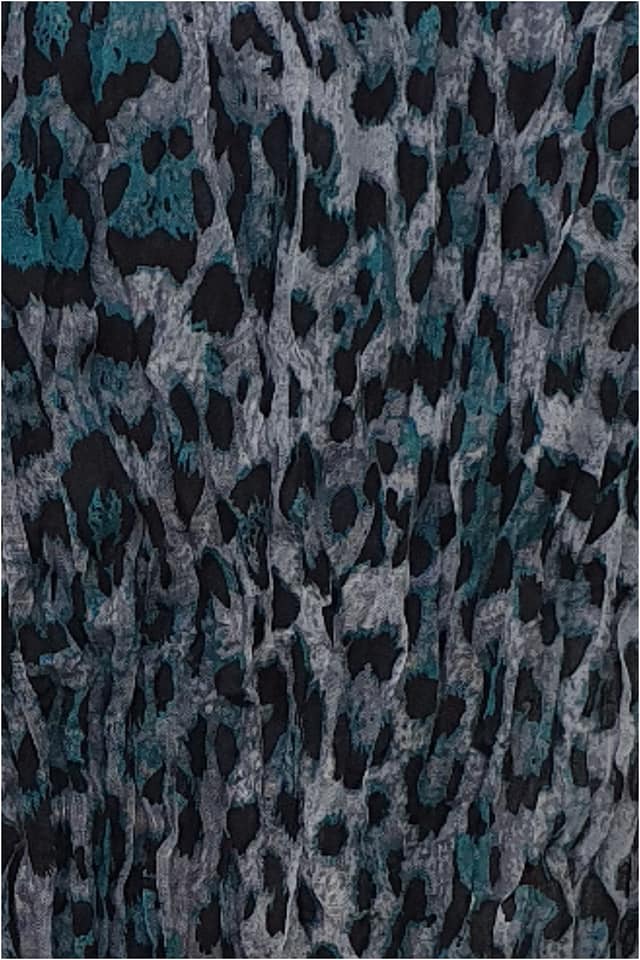 Pashmina animal print azul