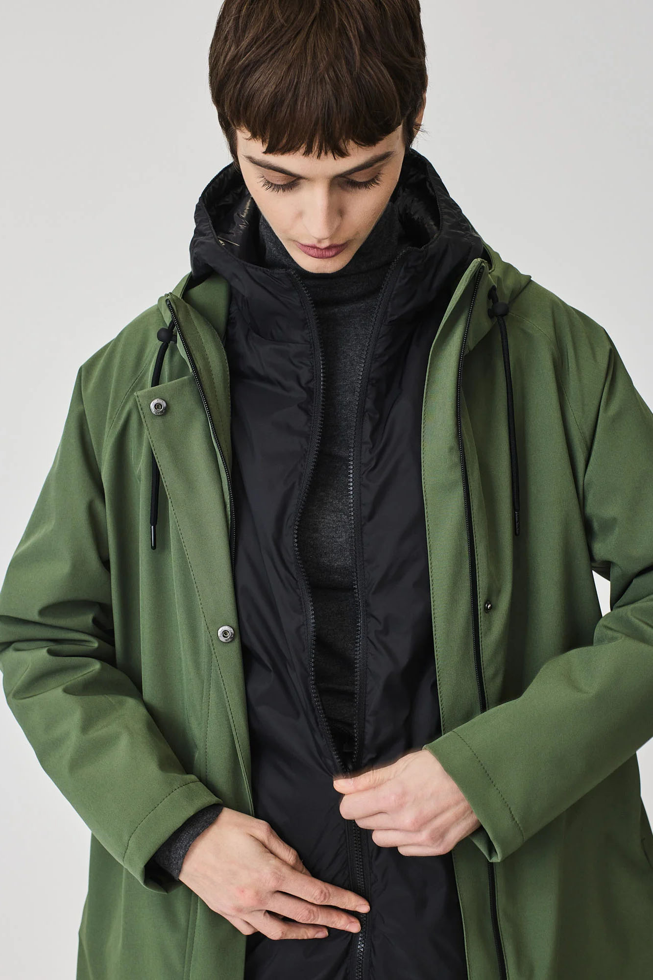 Abrigo 3 en 1 OLUJA BRONZE GREEN - Imagen 6