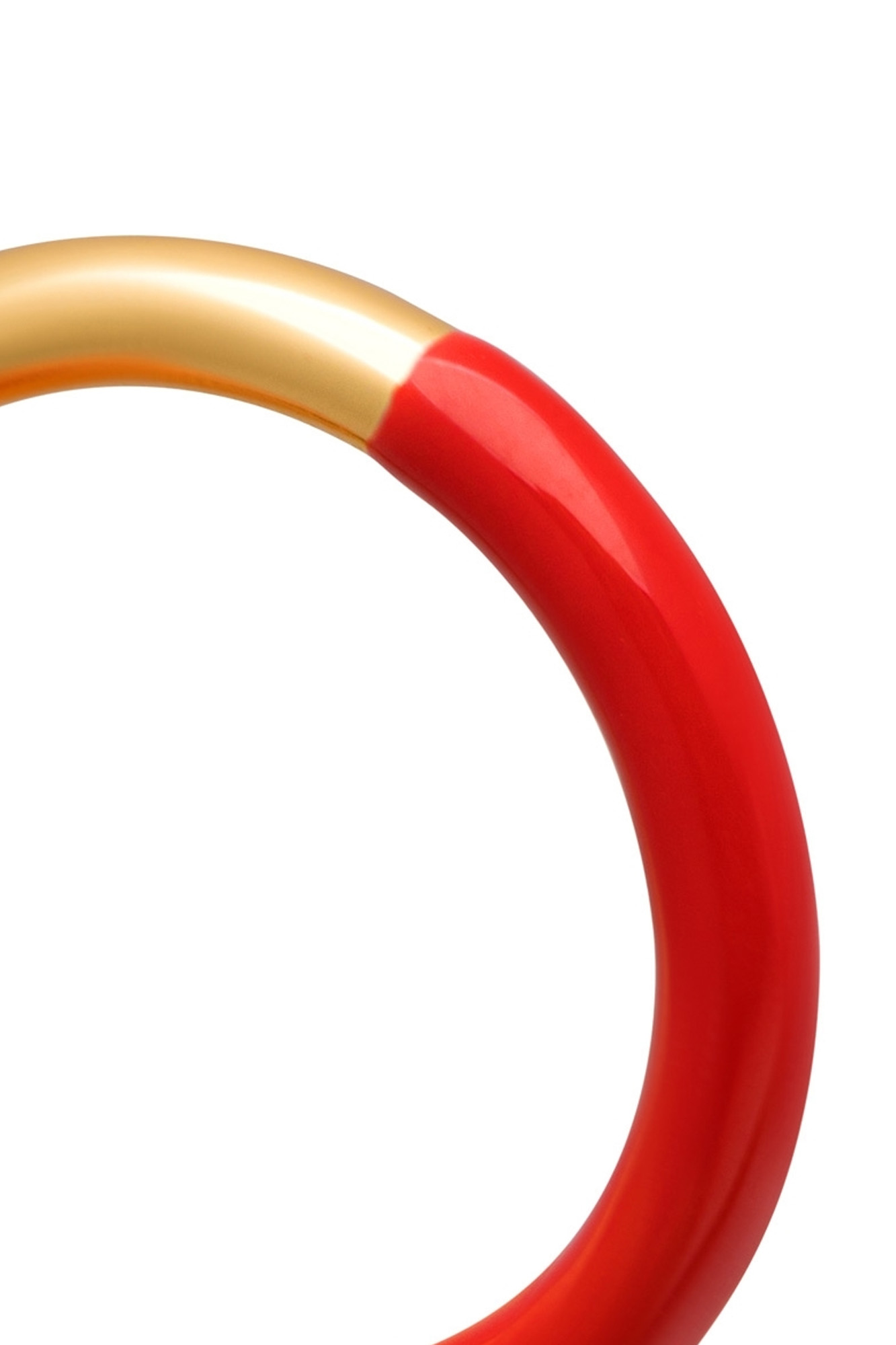 Anillo bañado en oro doble color ROJO - Imagen 3