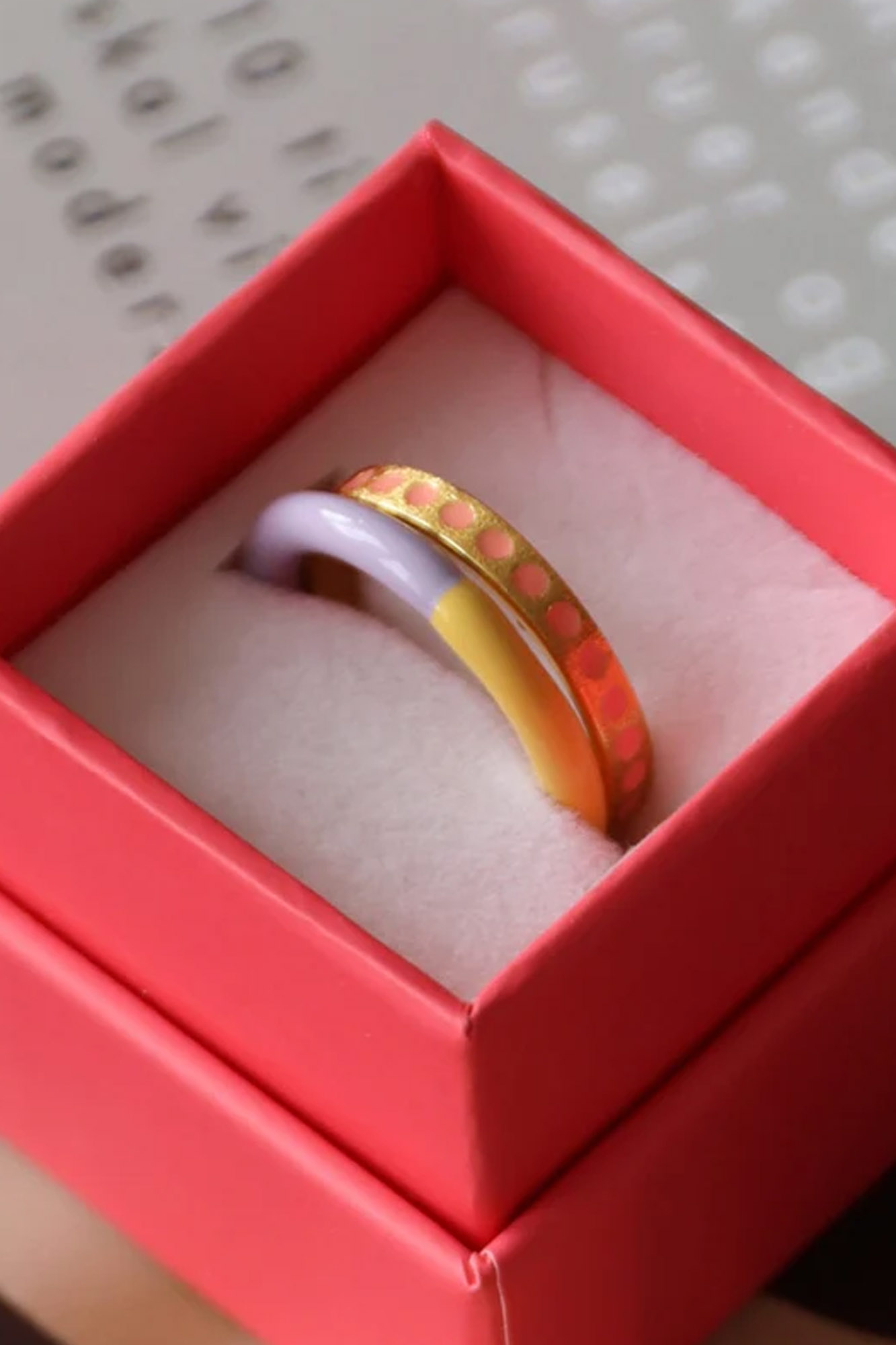 Anillo de doble color LAVANDA - Imagen 5