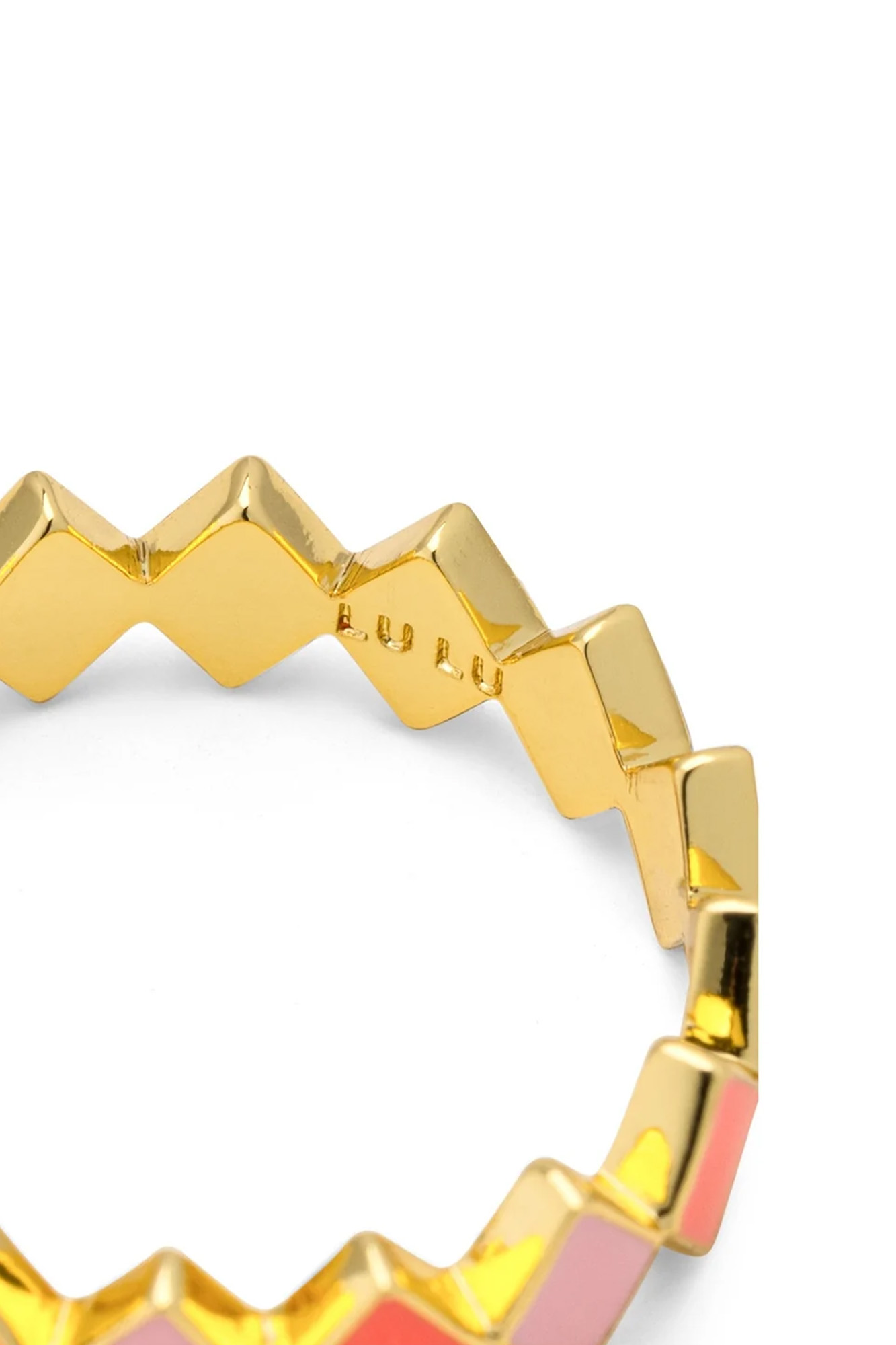 Anillo bañado en oro CONFETI PINK - Imagen 5