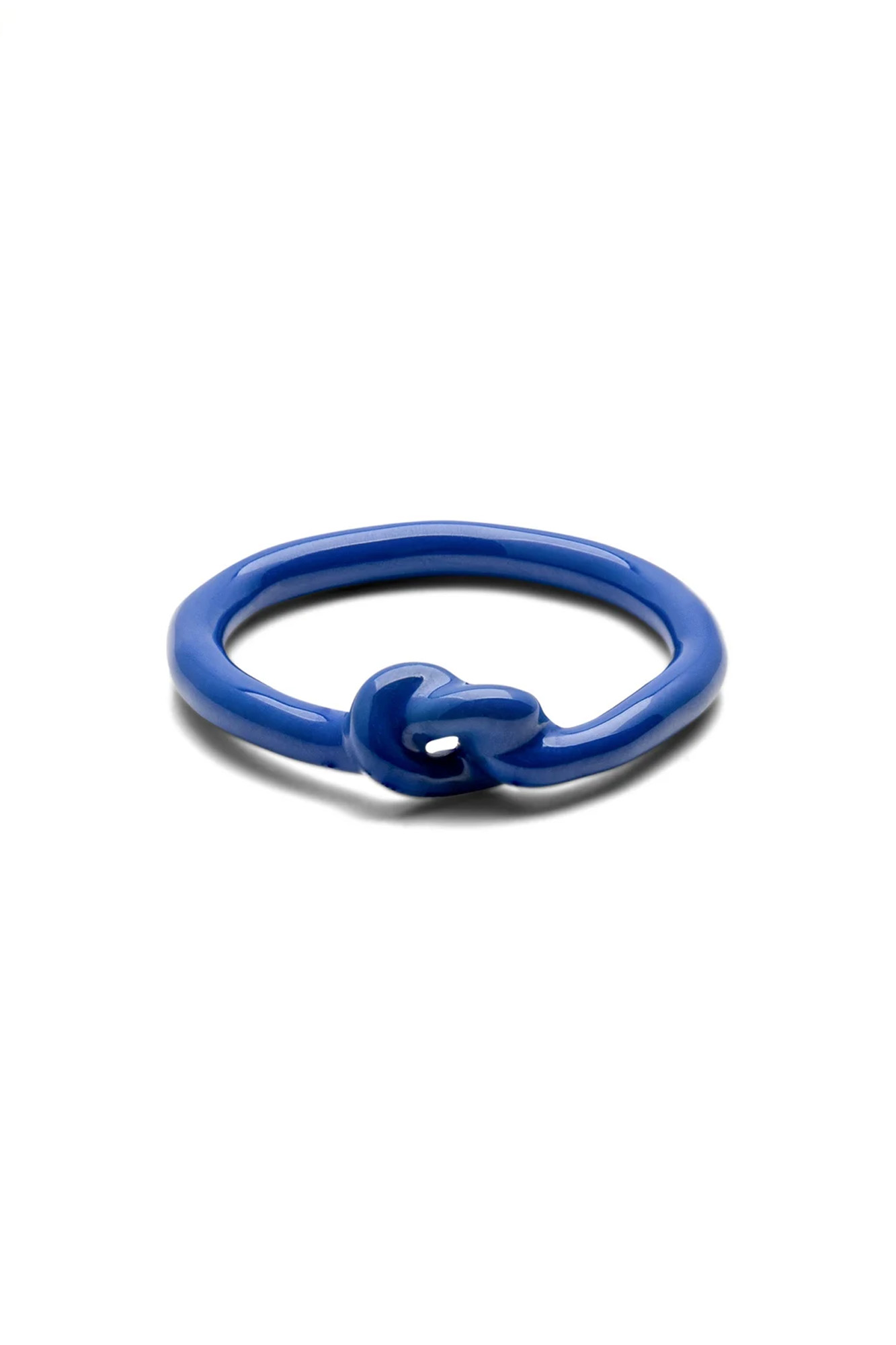 Anillo esmaltado LOVE KNOT BLUE