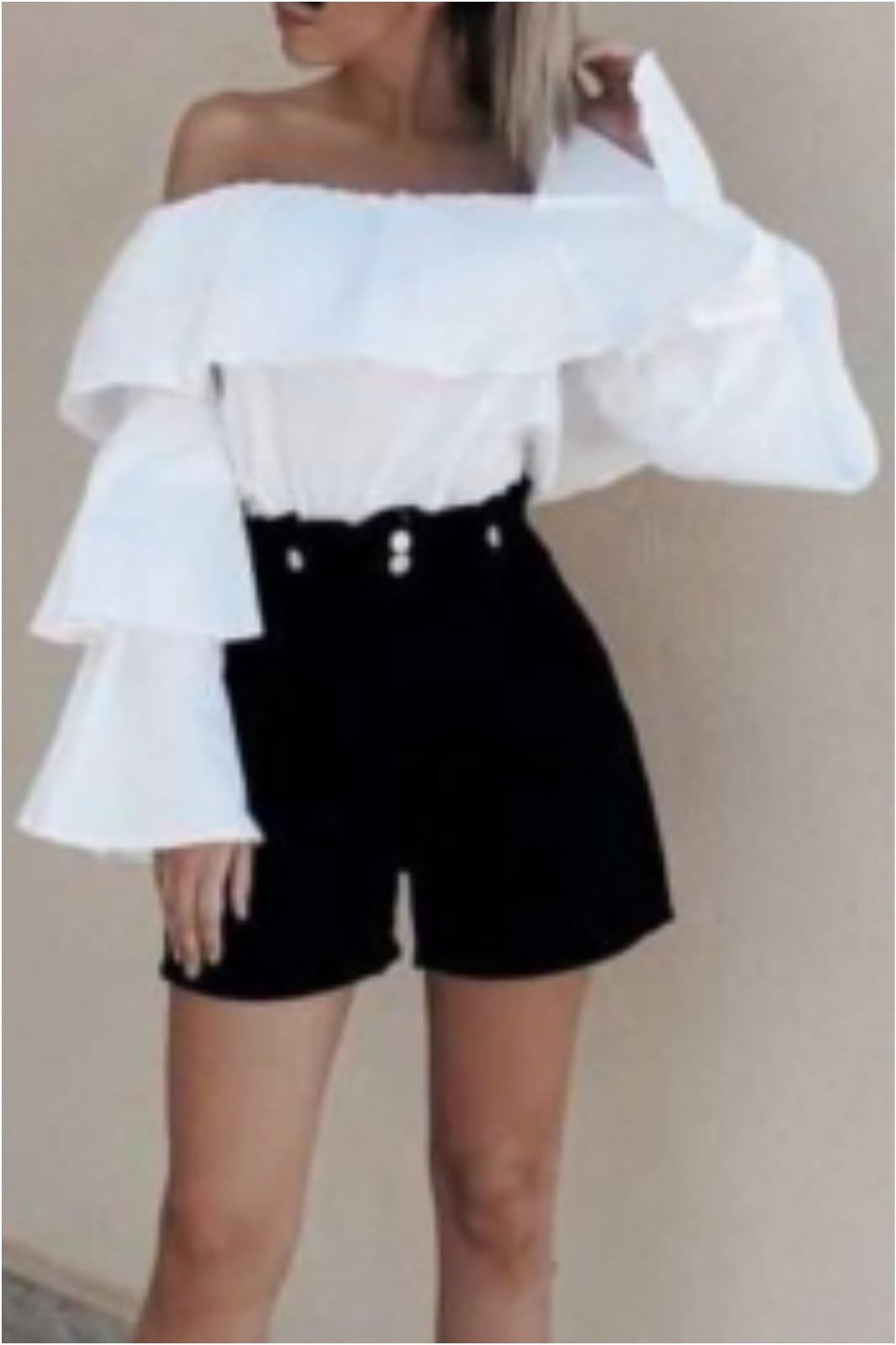 Blusa mexicana mujer con volantes