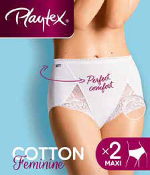 COTTON FEMININE APP00BU BRAGA MAXI PACKx2 ( talla 3xl ) color negro