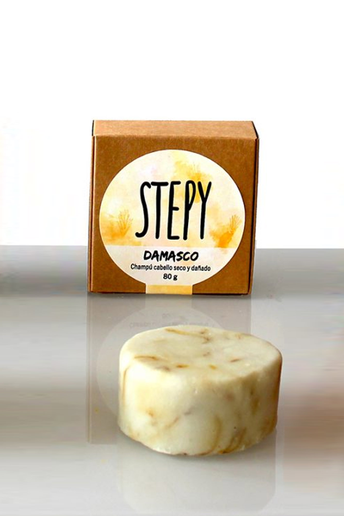 CHAMPÚ SÓLIDO para pelo seco DAMASCO de STEPY