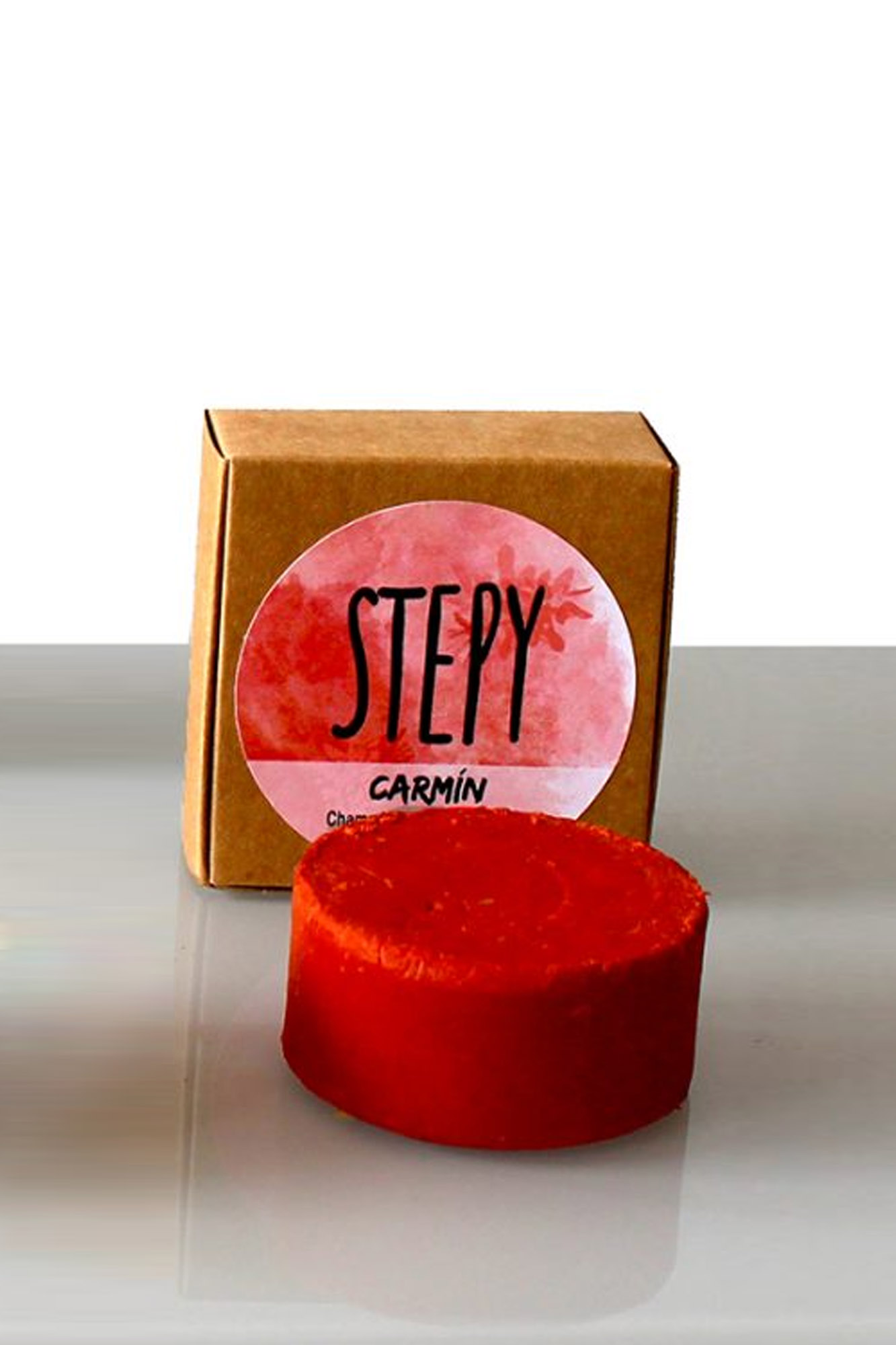 CHAMPÚ SÓLIDO regenera y da brillo CARMIN de STEPY