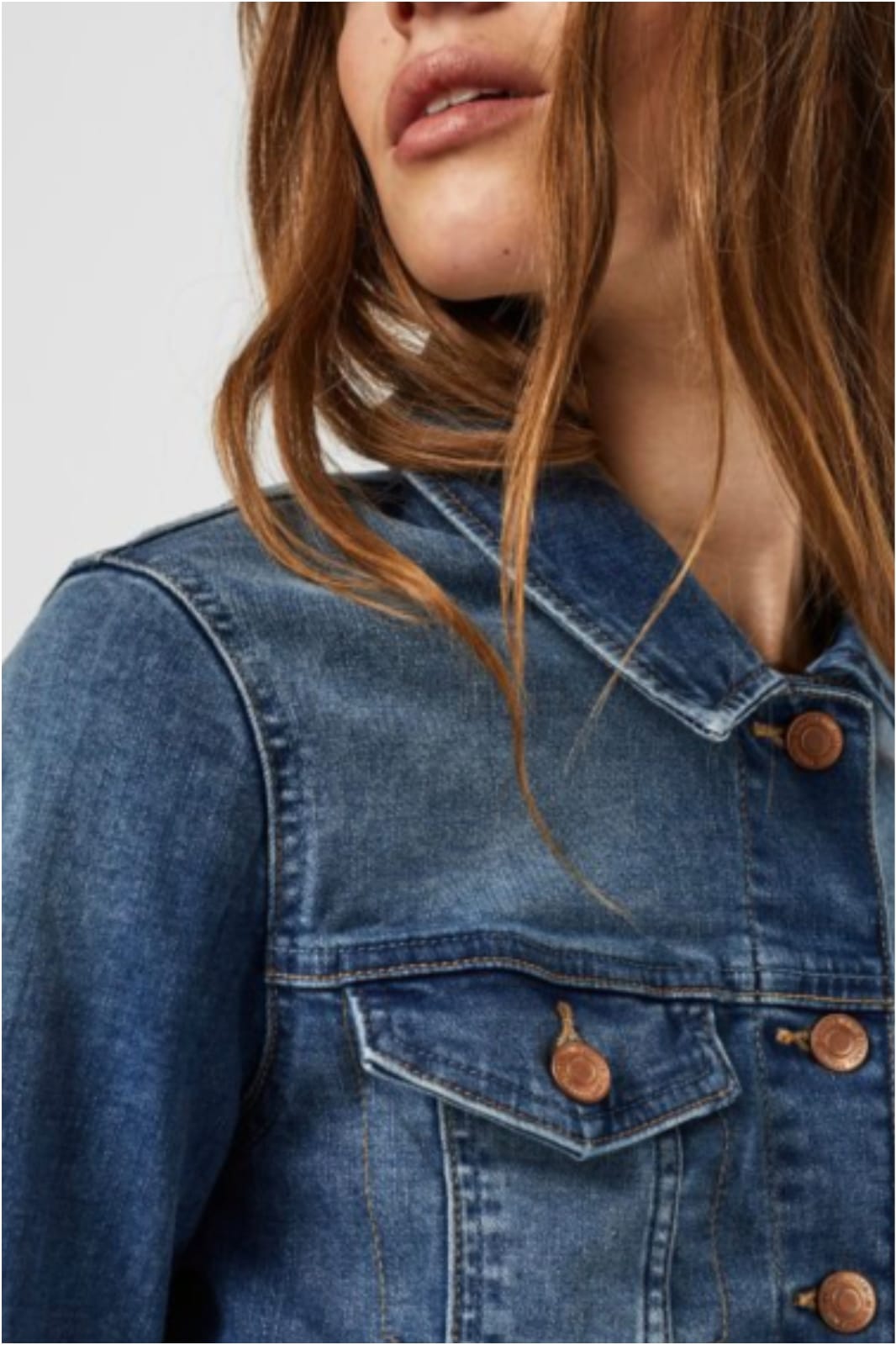 Chaqueta mujer vaquera corta