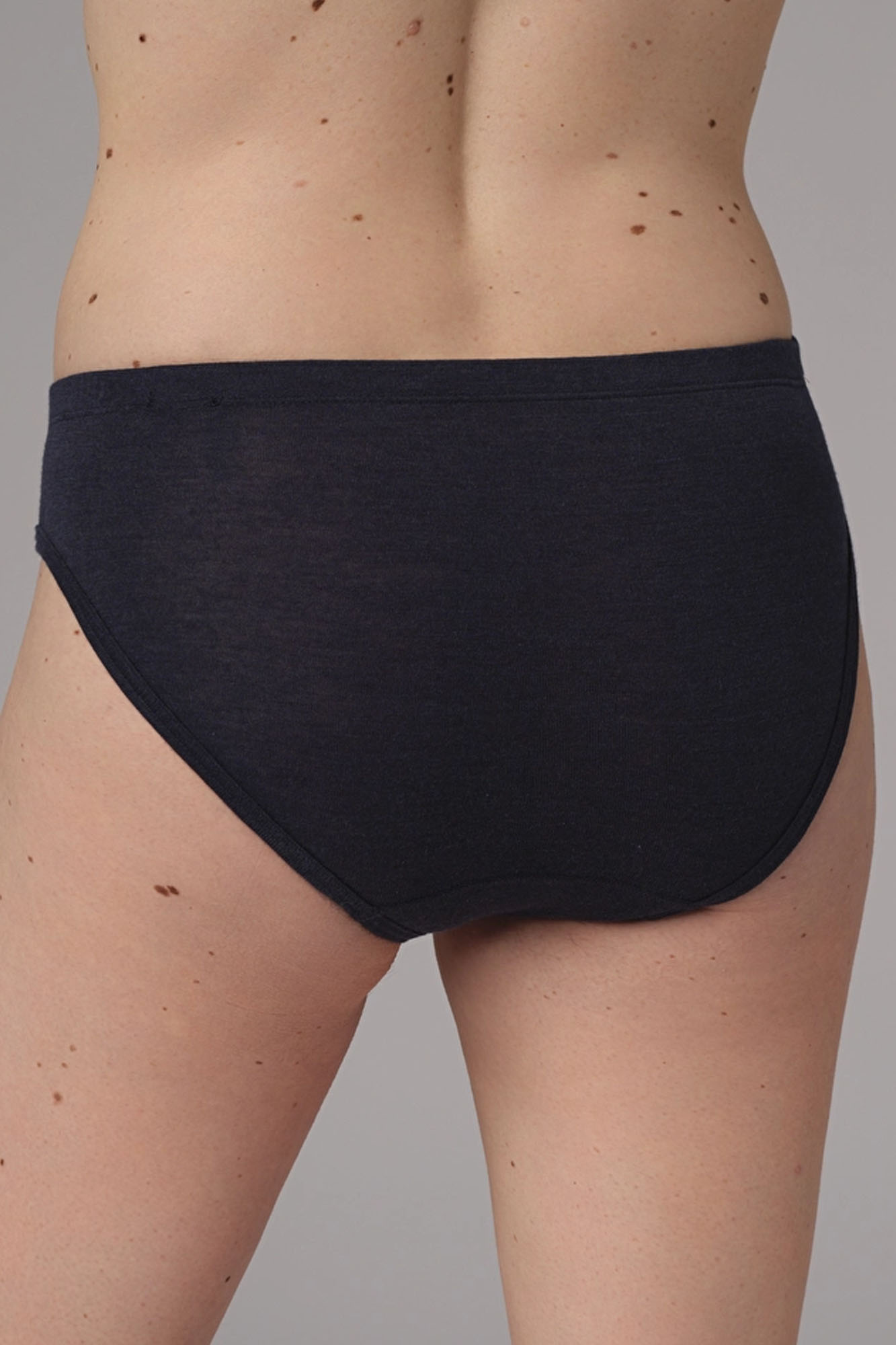 COMAZO braga de lana merino y seda azul - Imagen 3