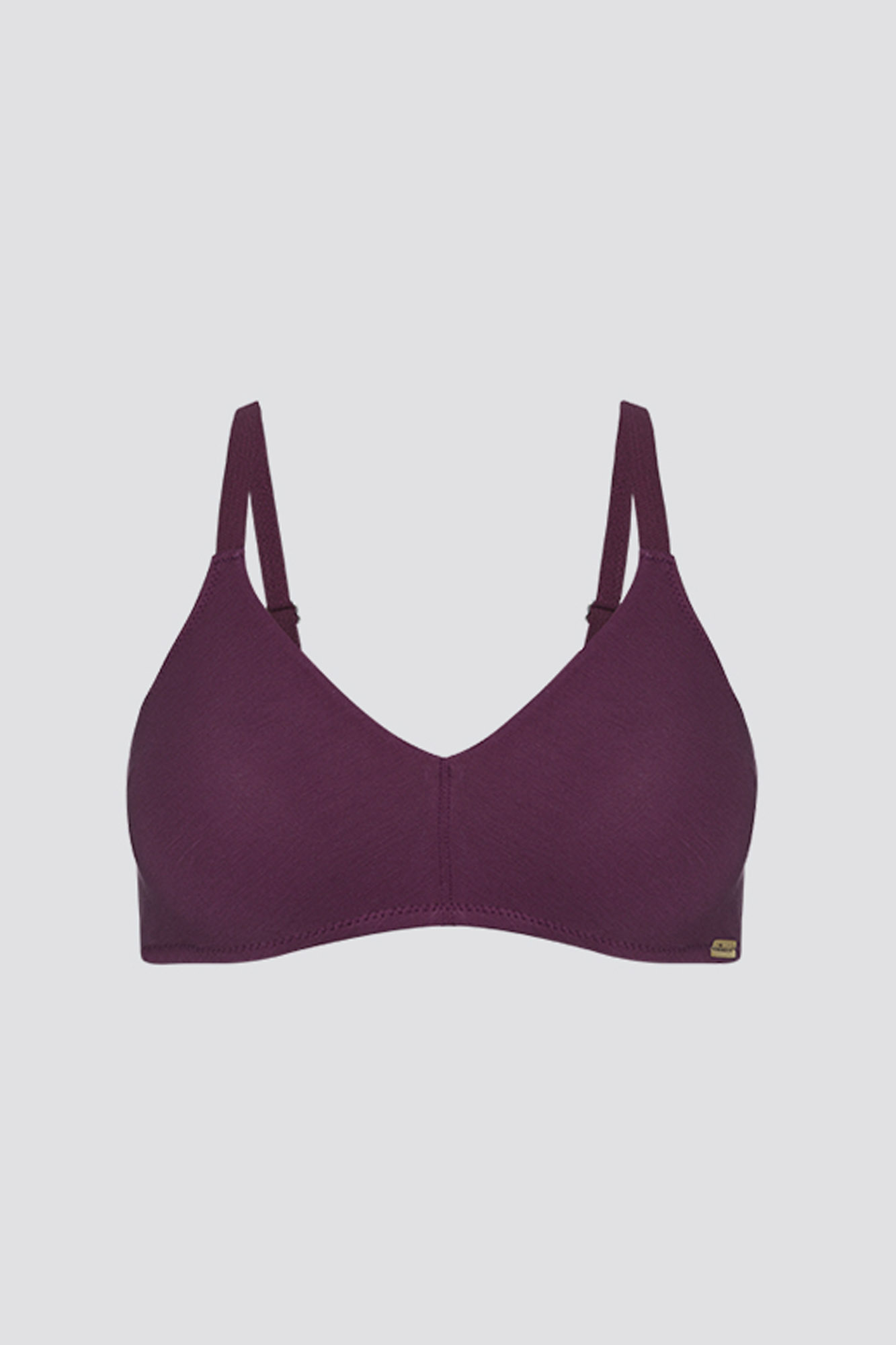 SUJETADOR de algodón orgánico COMFY CIRUELA - Imagen 5
