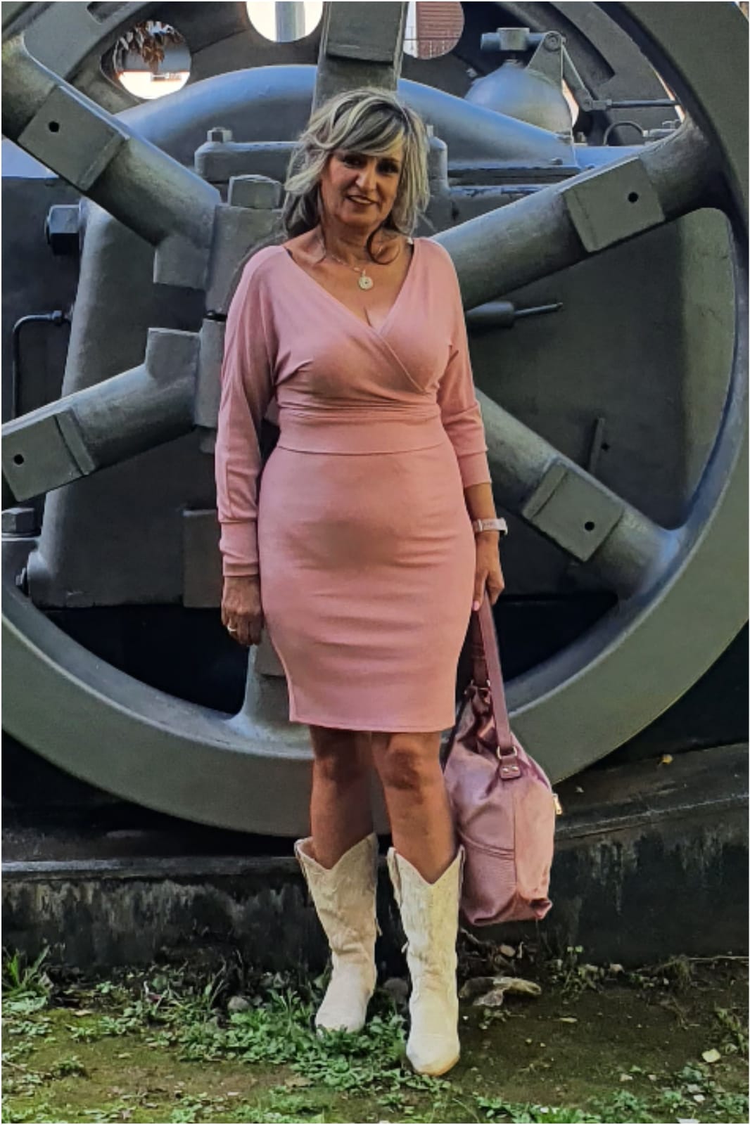 Conjunto mujer jersey y falda