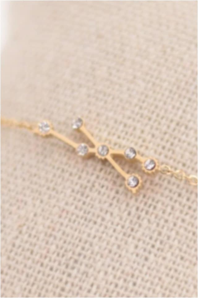 PULSERA MUJER ACERO DORADO HOROSCOPO ARIES