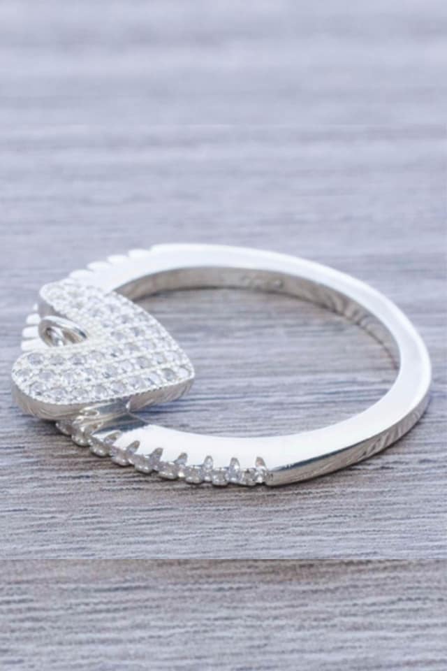 ANILLO COLGANTE CORAZÓN