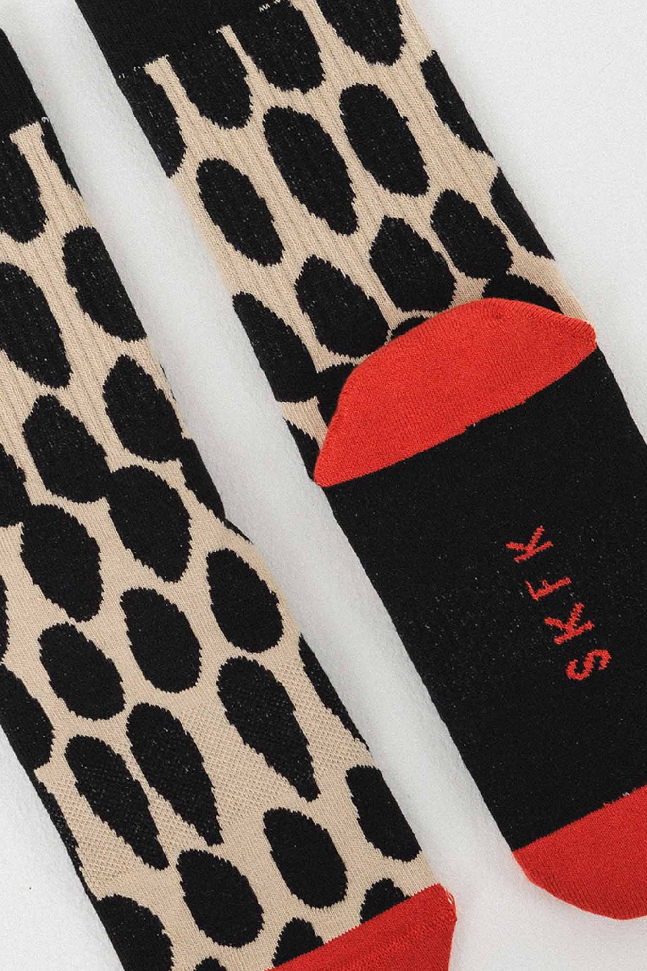 Calcetines de algodón orgánico EPEL NEGRO Y TEJA