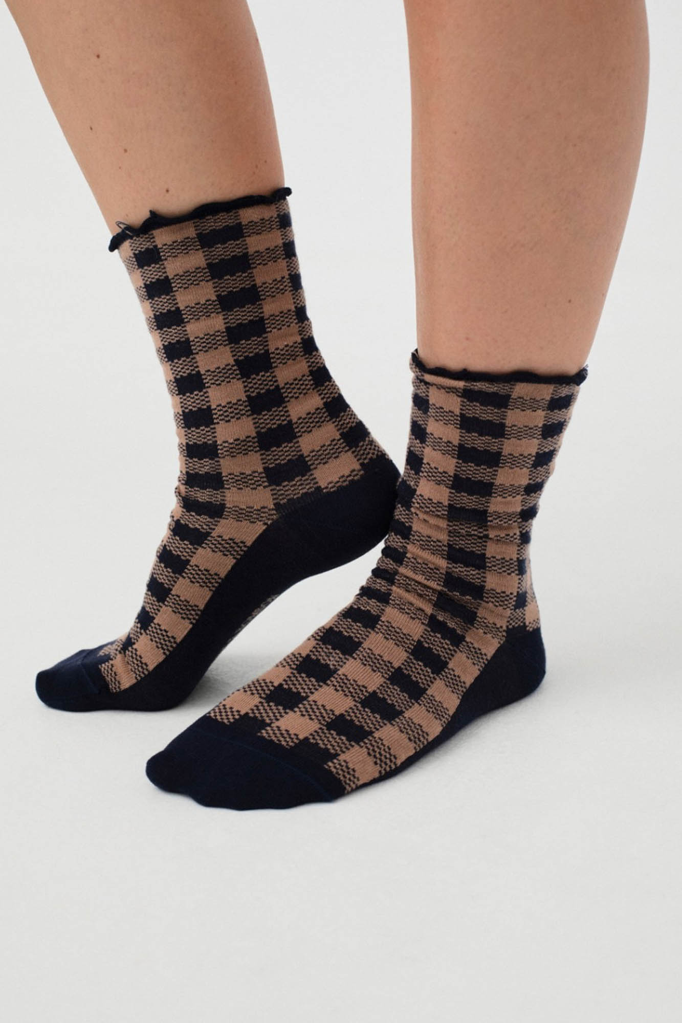 Calcetines de cuadros vichy HAUT NAVY