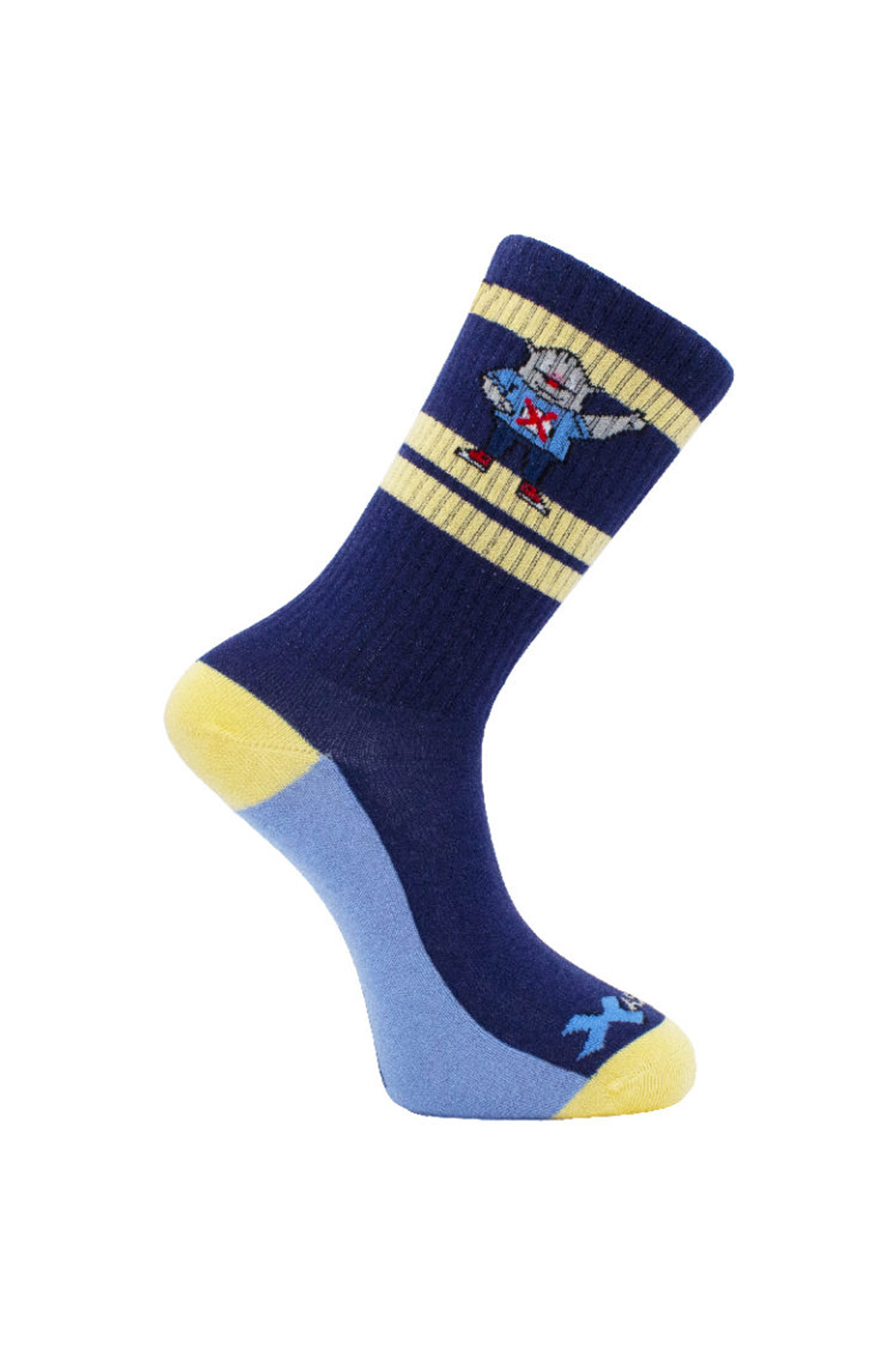 Calcetines deportivos XABARIN AZUL AMARILLO