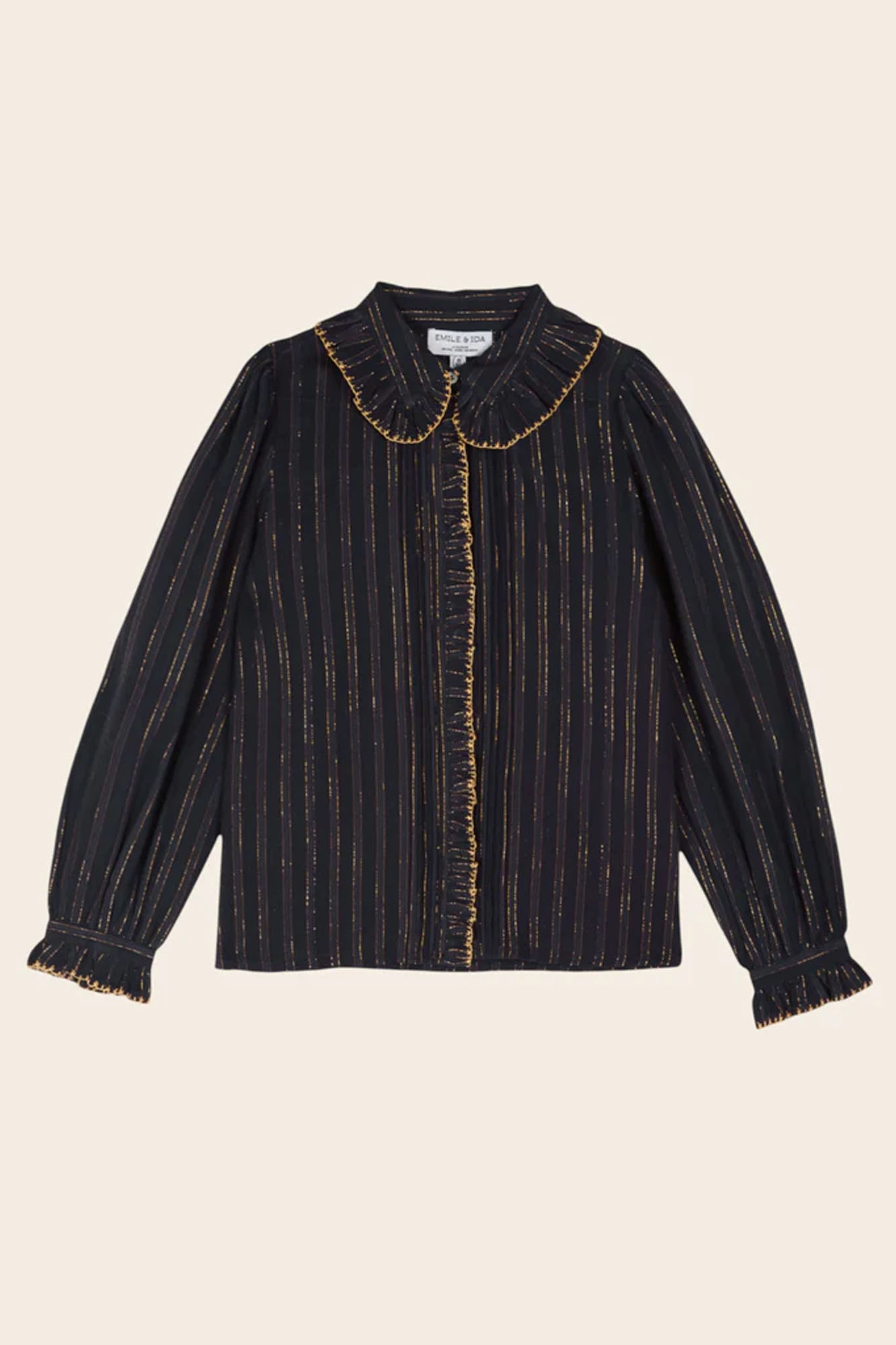 Camisa azul marino LUREX - Imagen 4