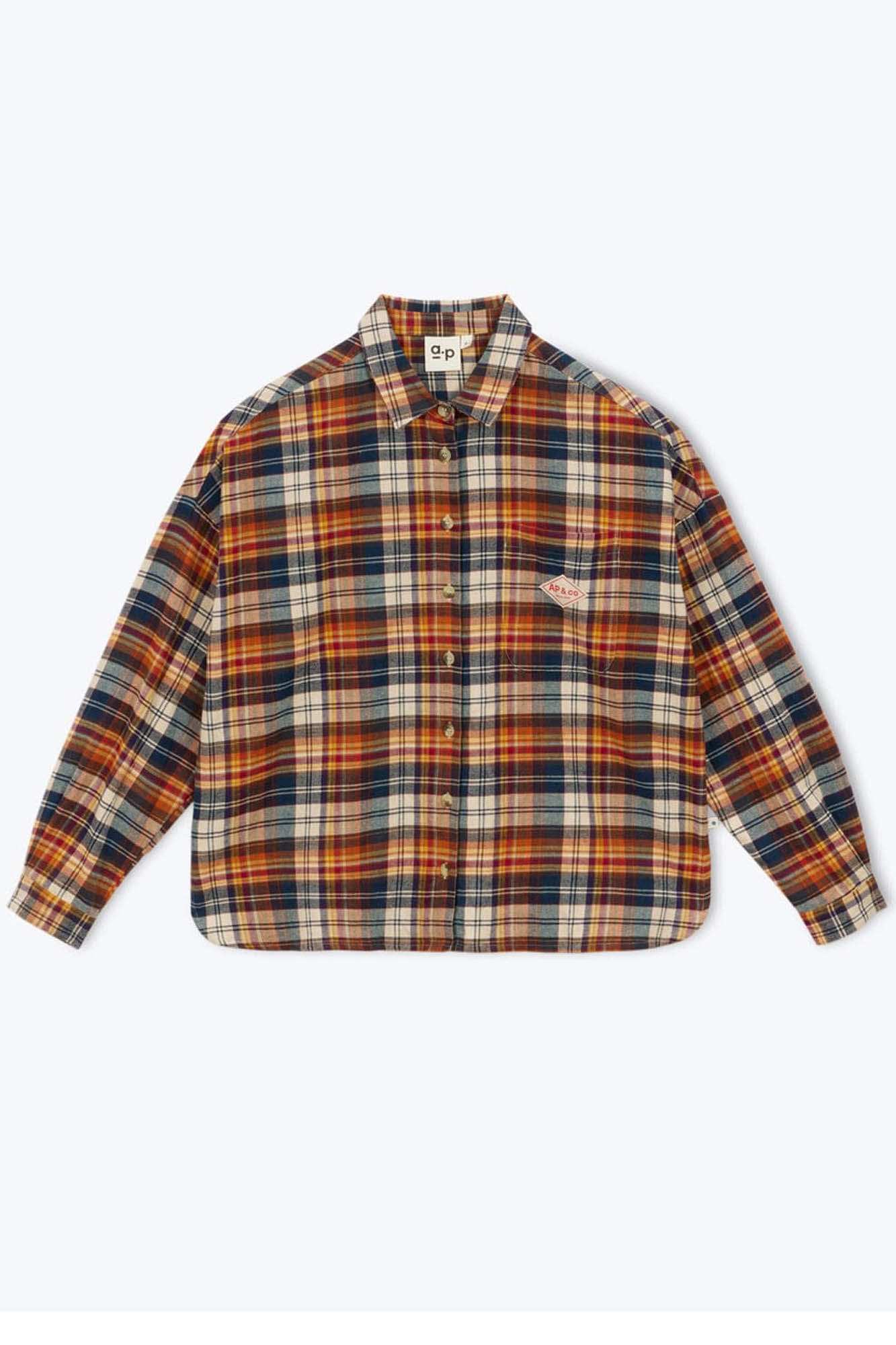 Camisa de algodón tipo franela ECOSSAIS